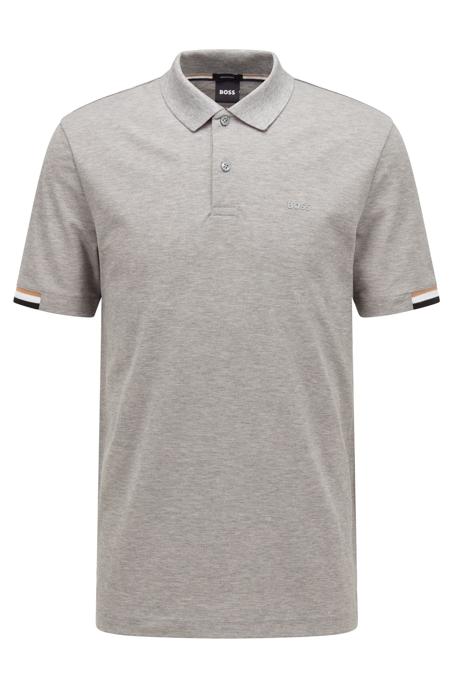 【BOSS博斯】橡胶徽标设计常规版 Polo 衫