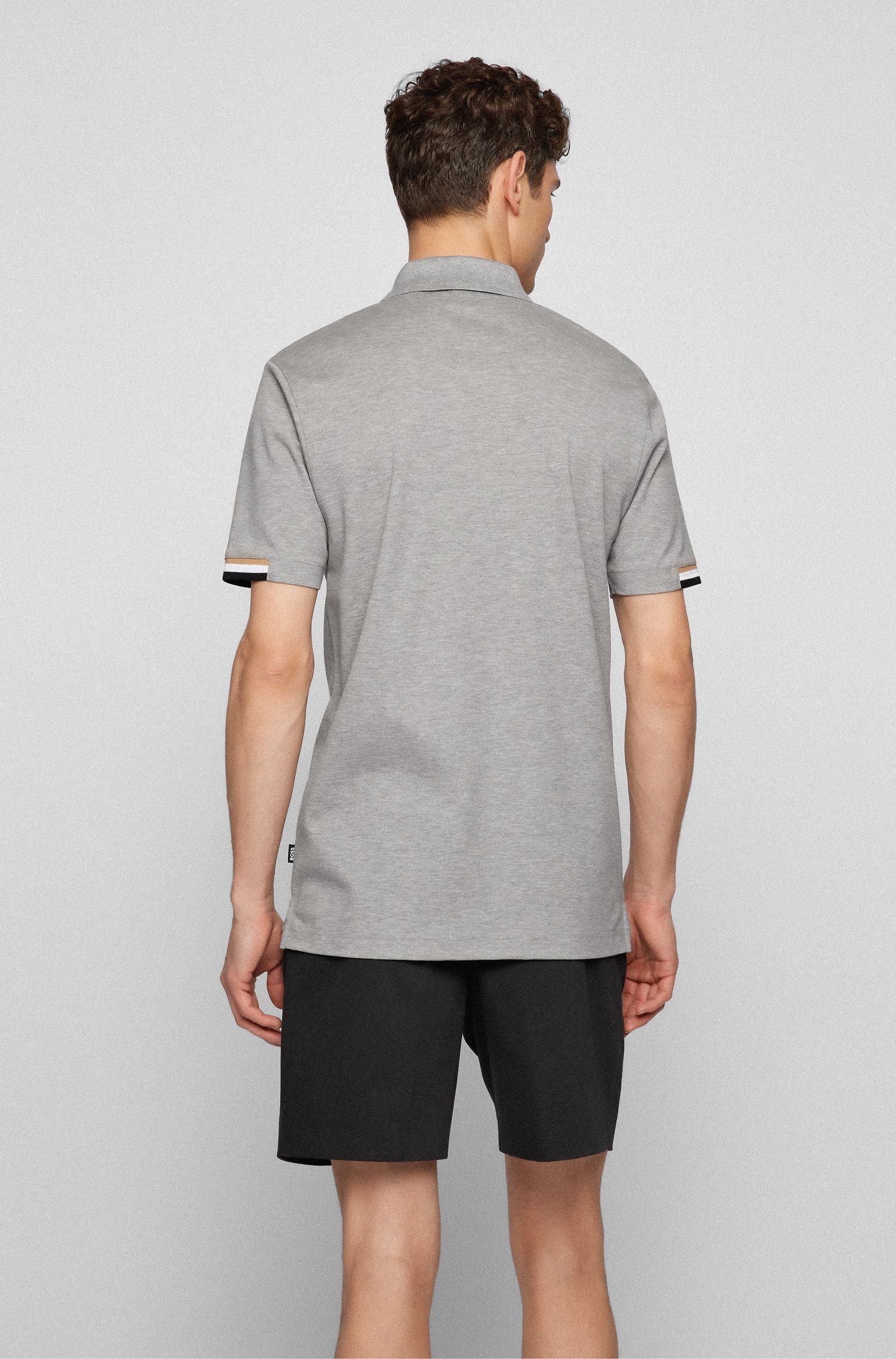 【BOSS博斯】橡胶徽标设计常规版 Polo 衫