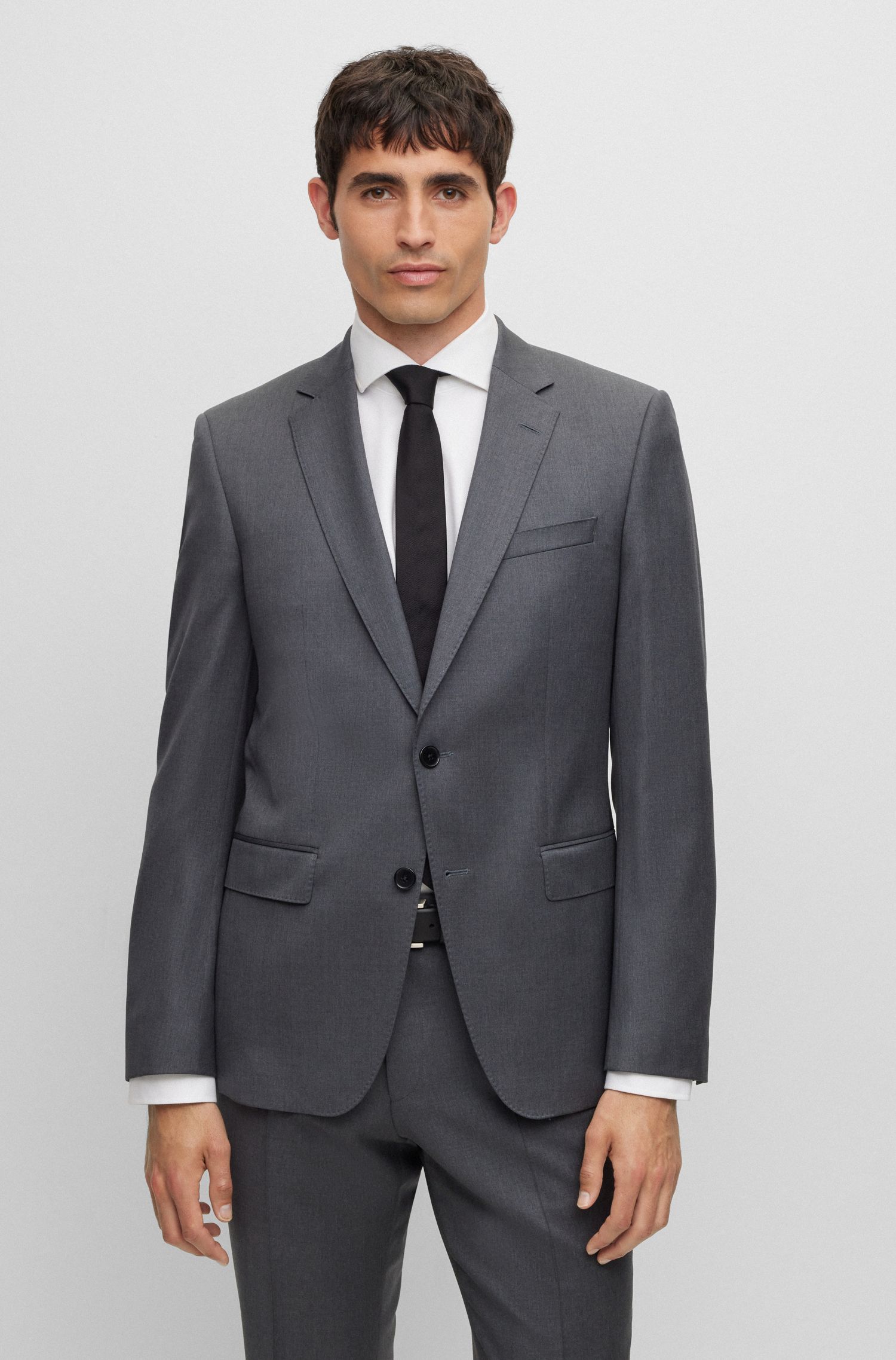 【BOSS博斯】哔叽面料修身夹克