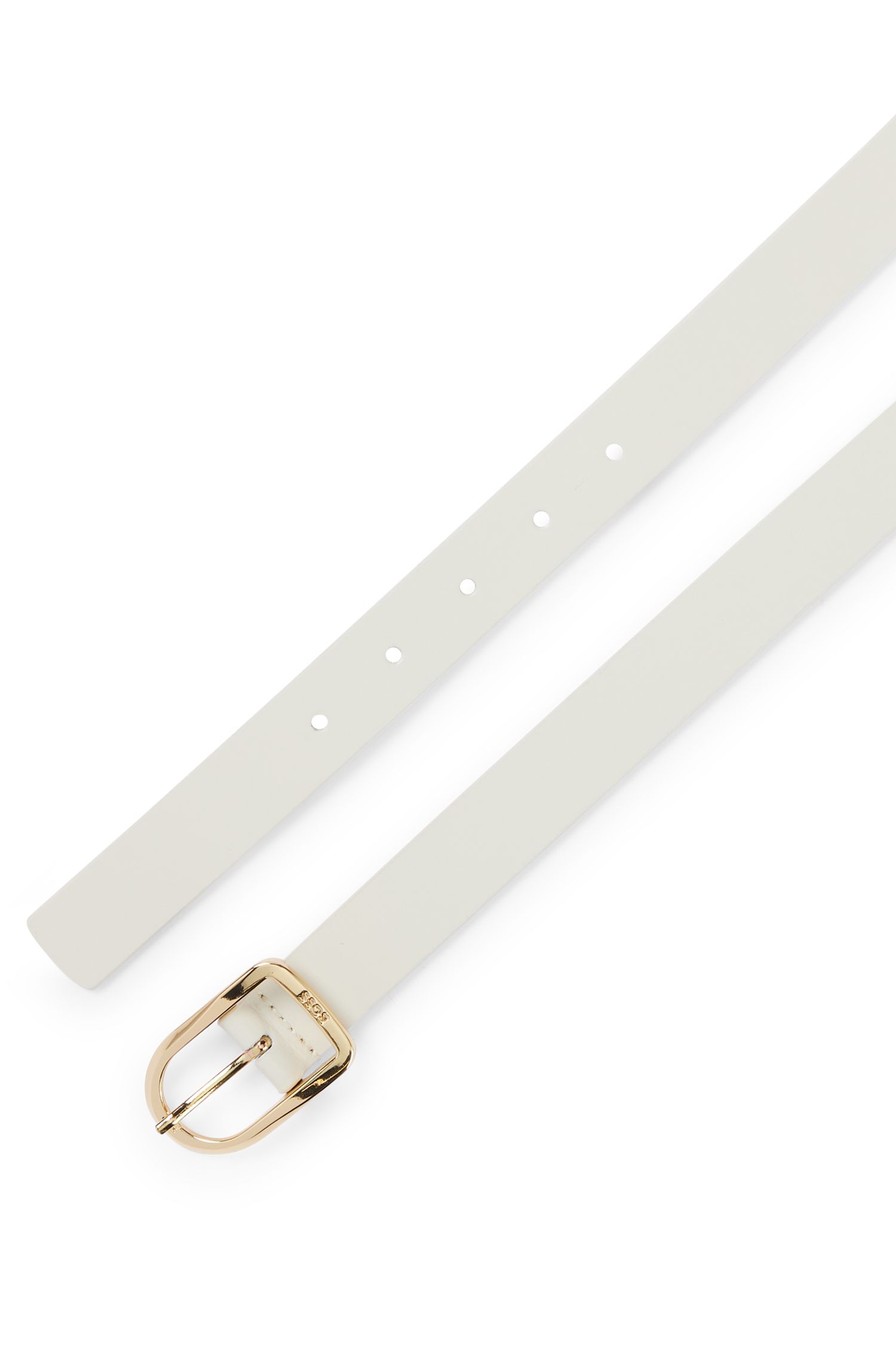 【BOSS博斯】金色搭扣意大利皮革腰带