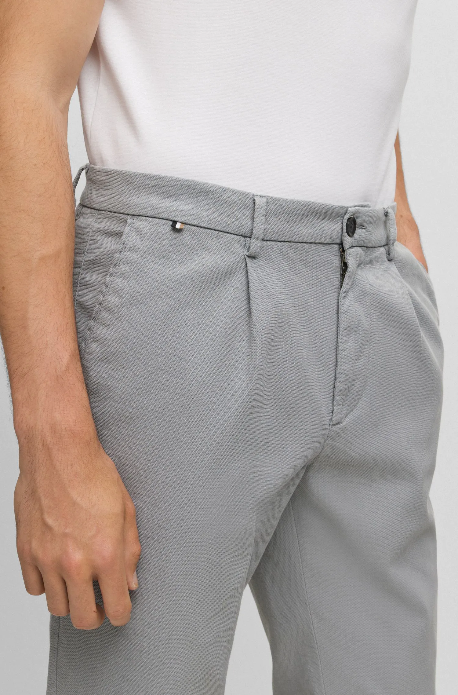 意大利棉混纺常规版型长裤