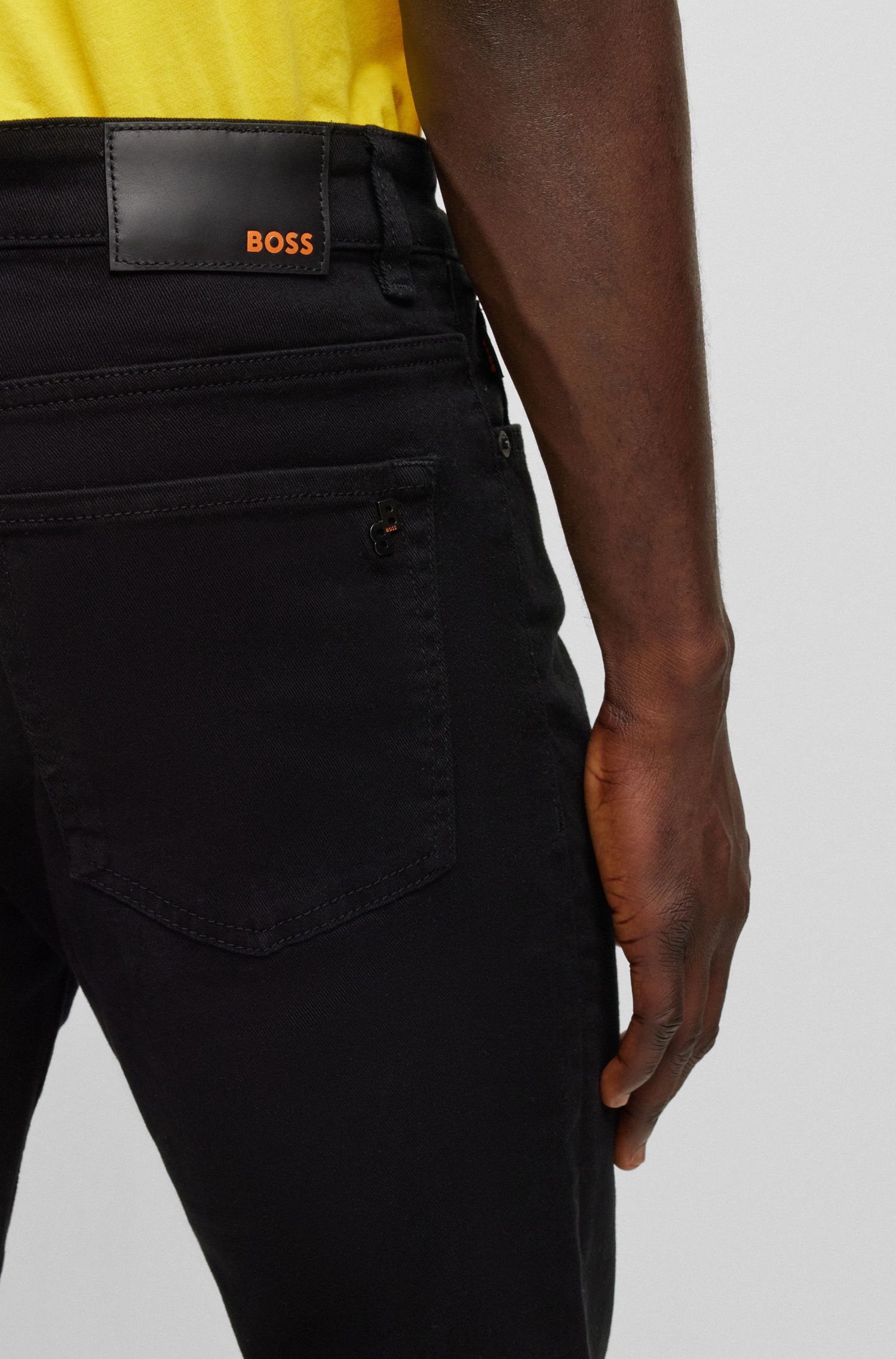 【BOSS博斯】常规版型 Stay-Black 舒适弹性牛仔裤