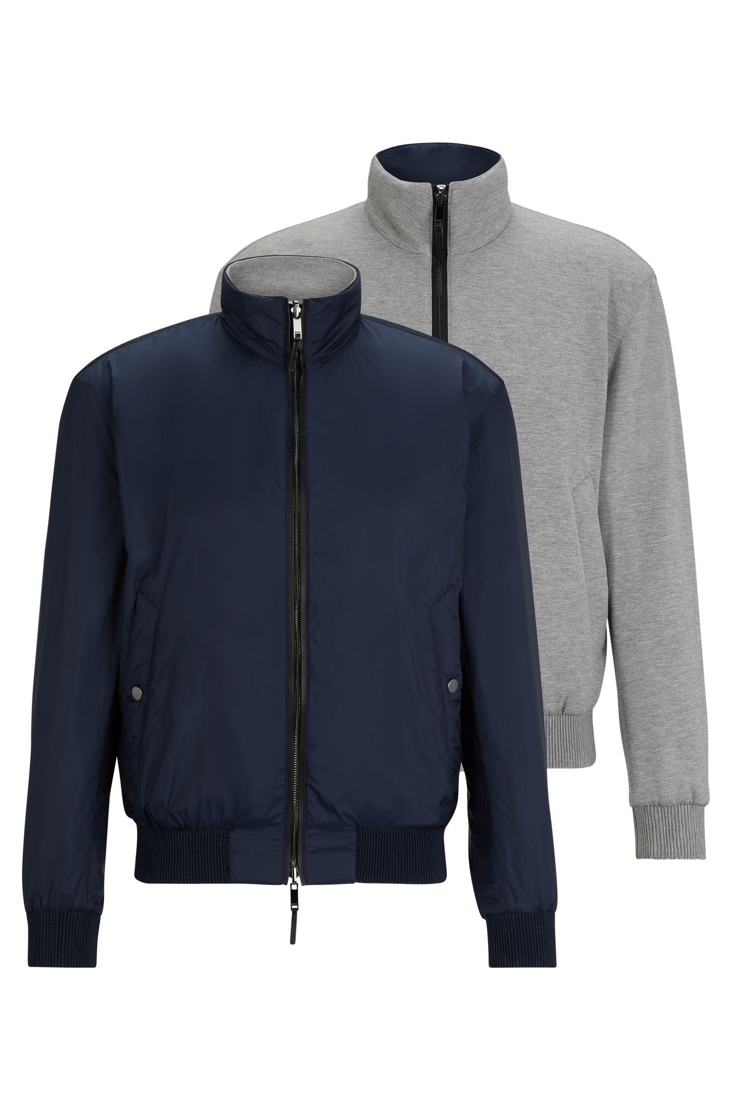 【BOSS博斯】饰面正反两穿束腰式夹克