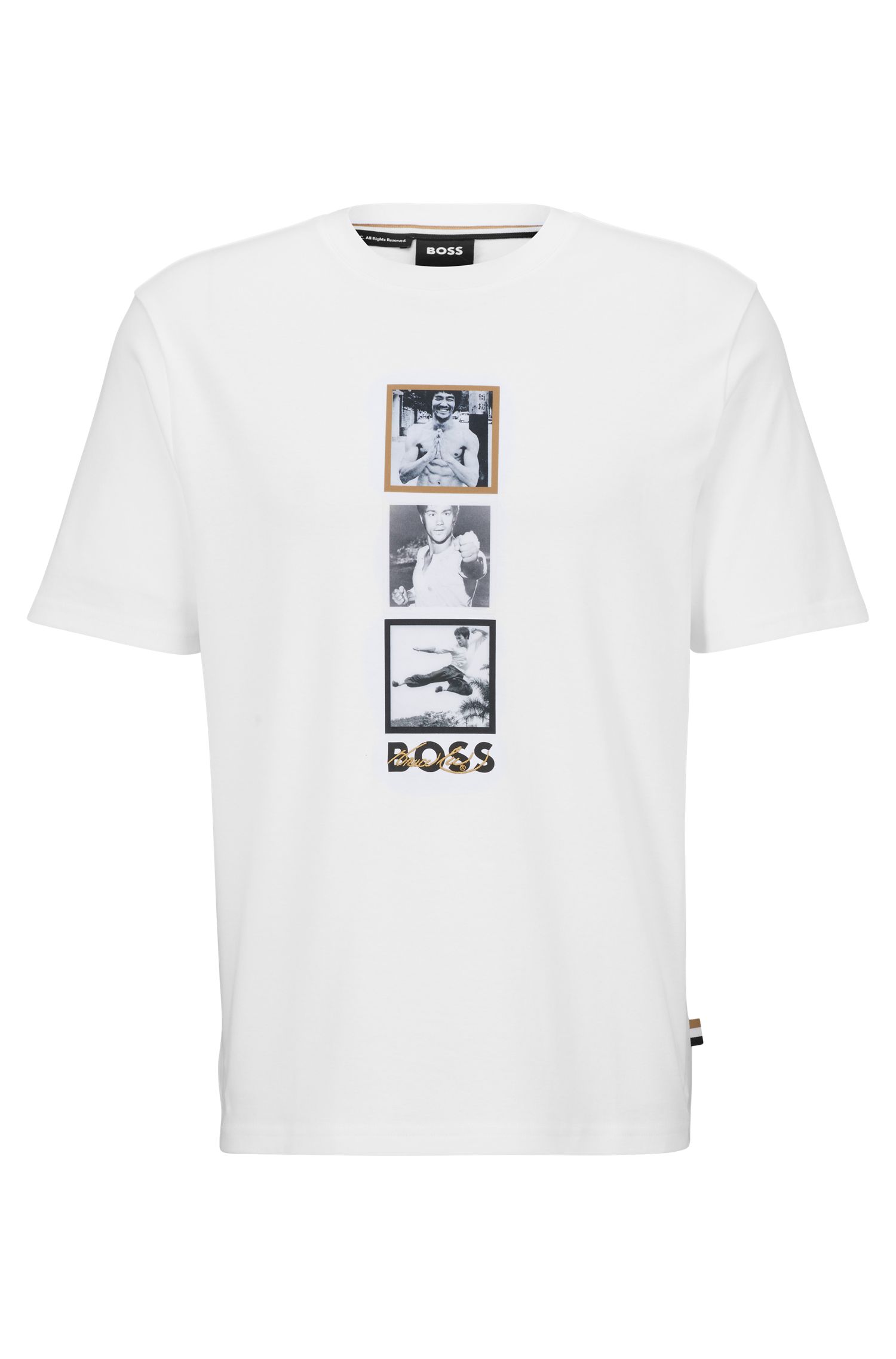 BOSS x Bruce Lee 特别艺术图案中性 T 恤
