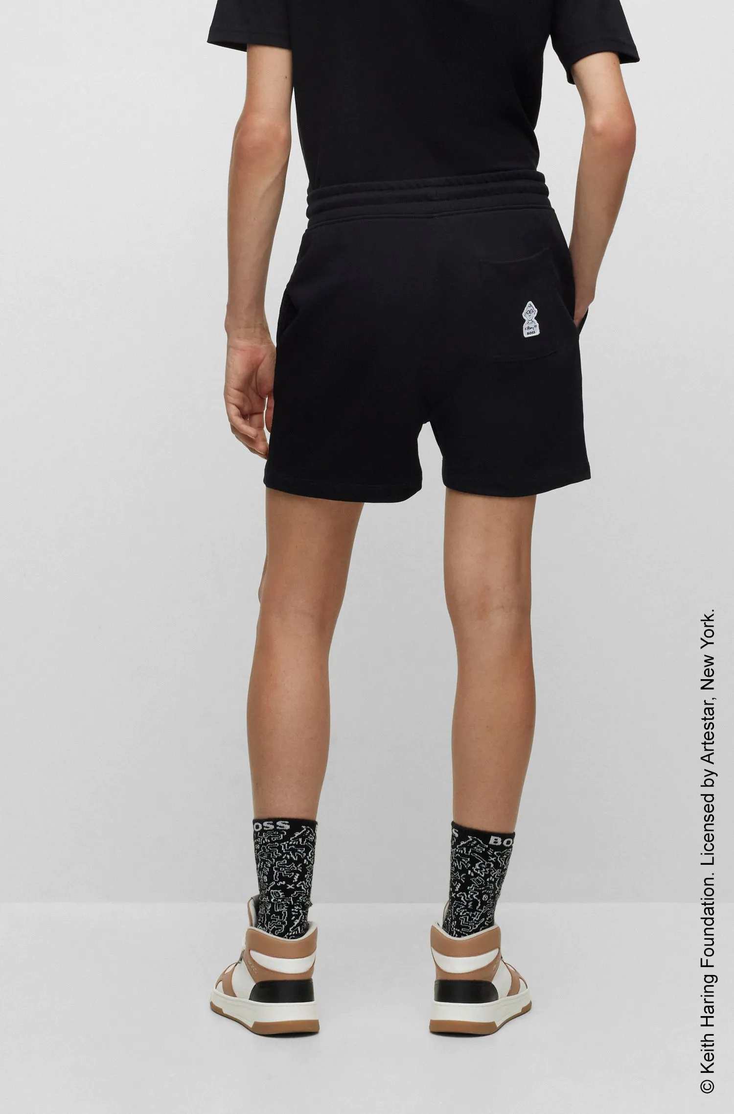 BOSS x Keith Haring 棉质混纺毛圈布短裤