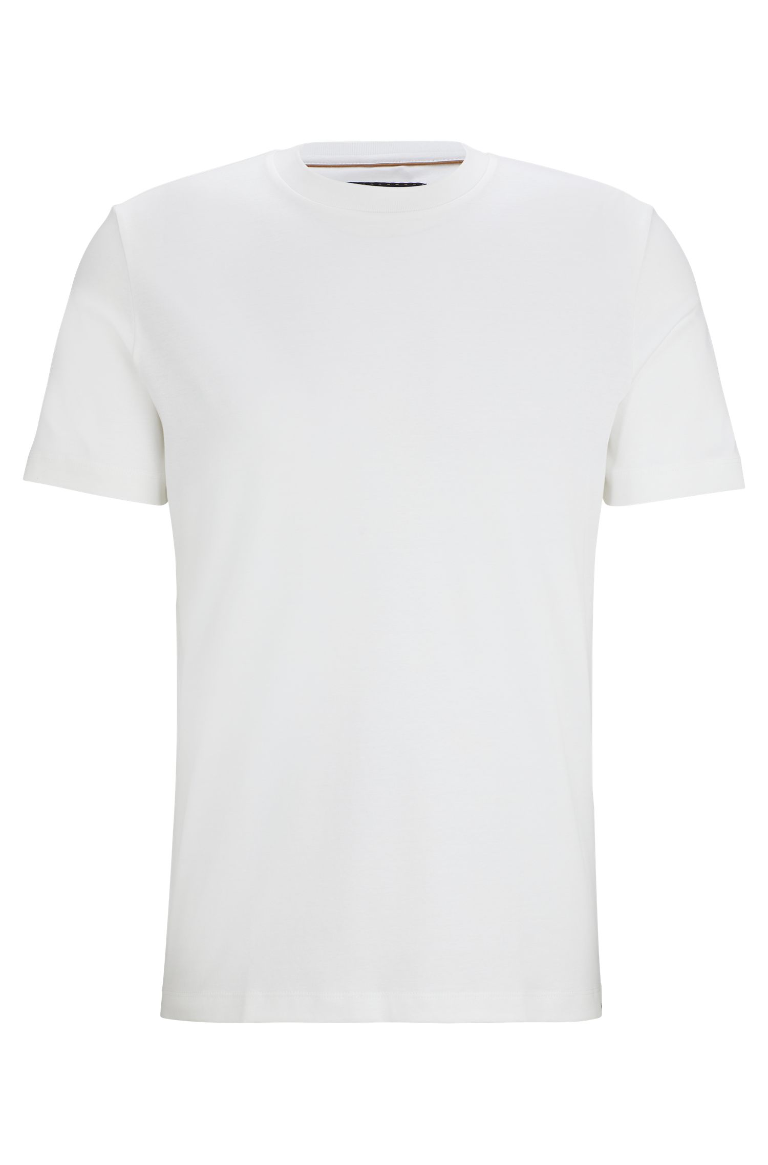 双缝线常规版型丝光棉 T 恤