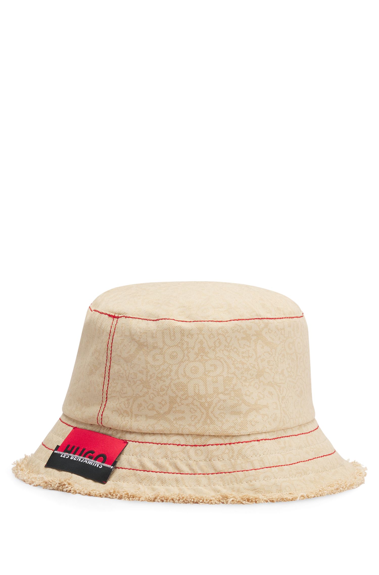 HUGO x Les Benjamins 联名品牌标签装饰渔夫帽