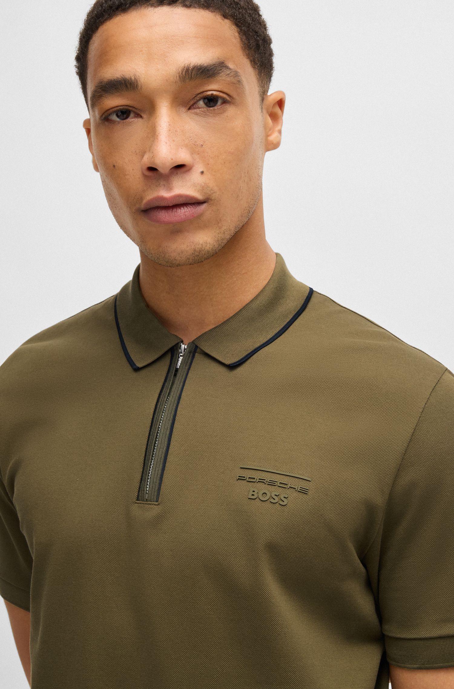 Porsche x BOSS 弹力棉 Polo 衫