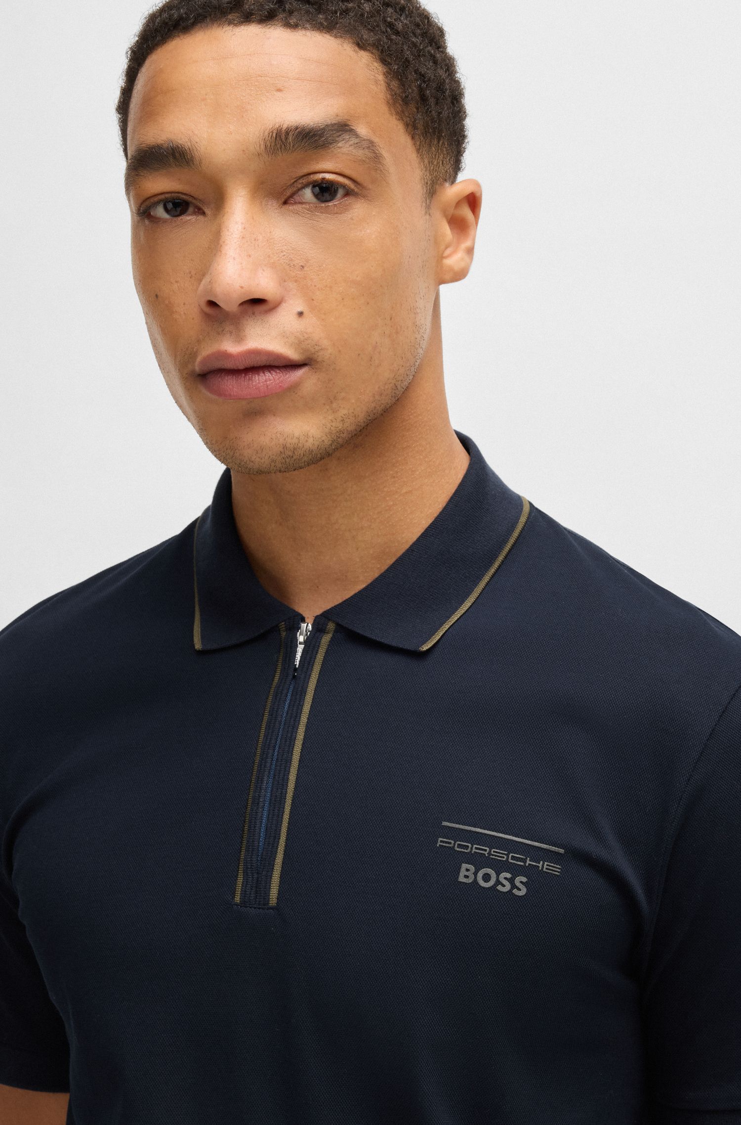Porsche x BOSS 弹力棉 Polo 衫