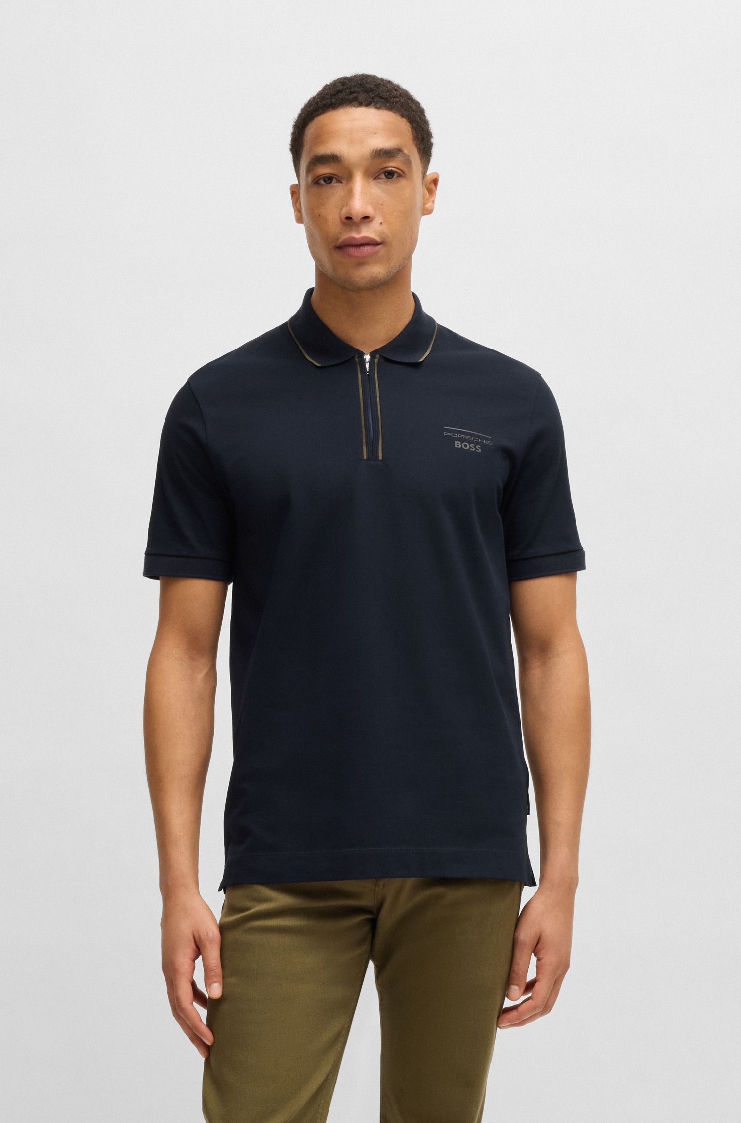 Porsche x BOSS 弹力棉 Polo 衫