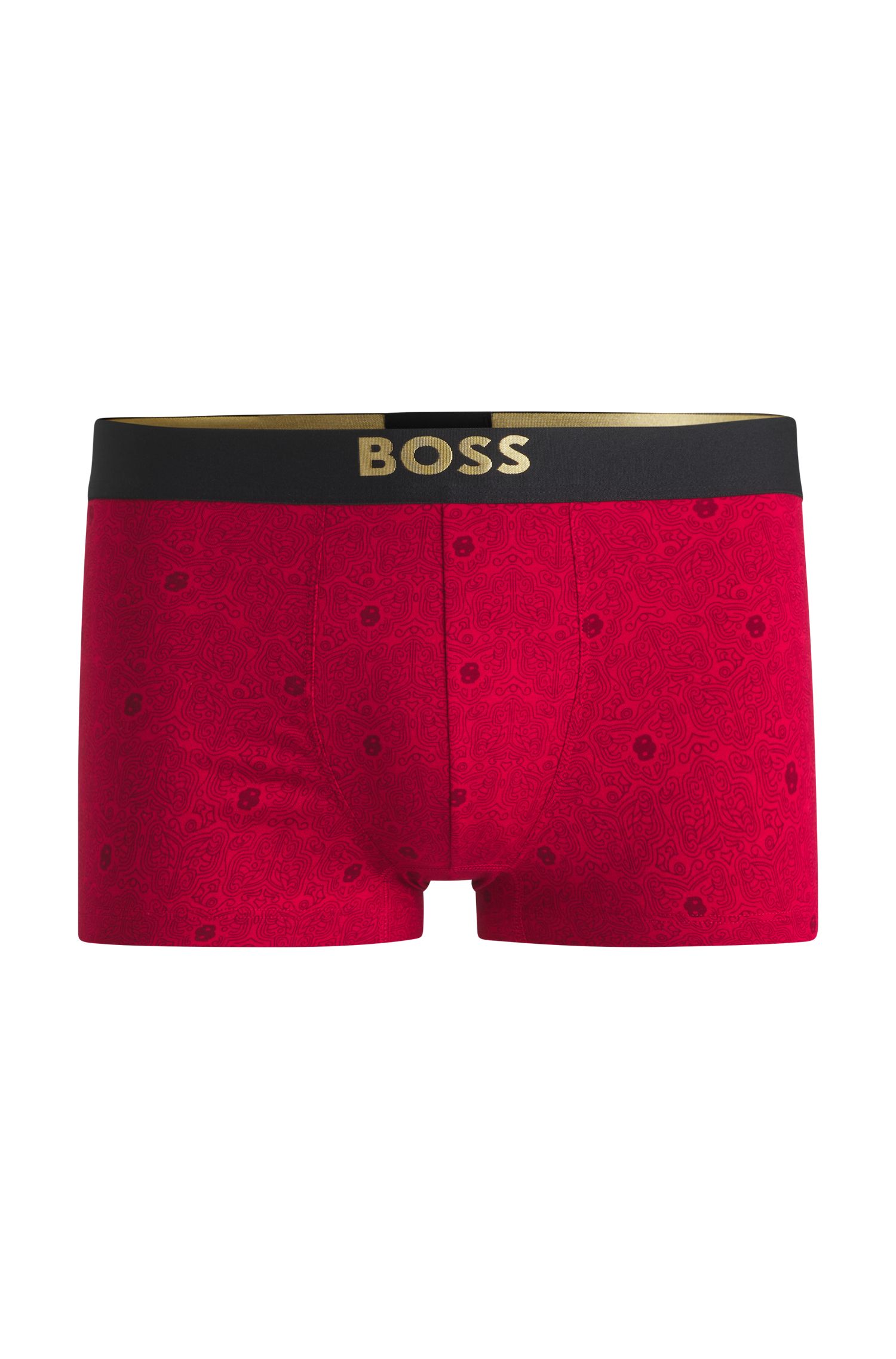 BOSS x 封神联名系列弹力棉质经典款平角内裤