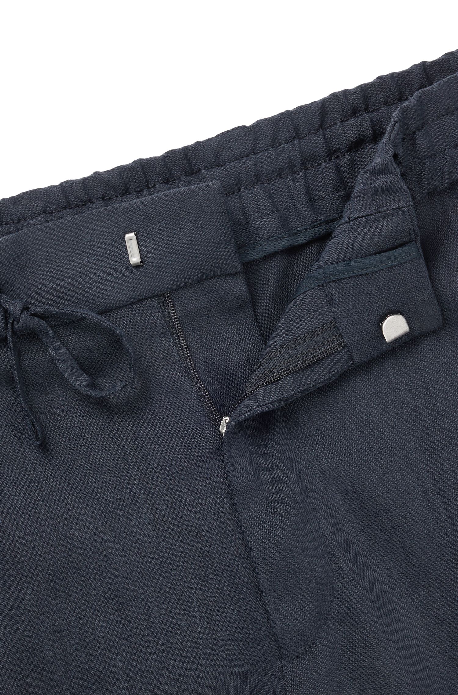 【BOSS博斯】亚麻混纺正装短裤