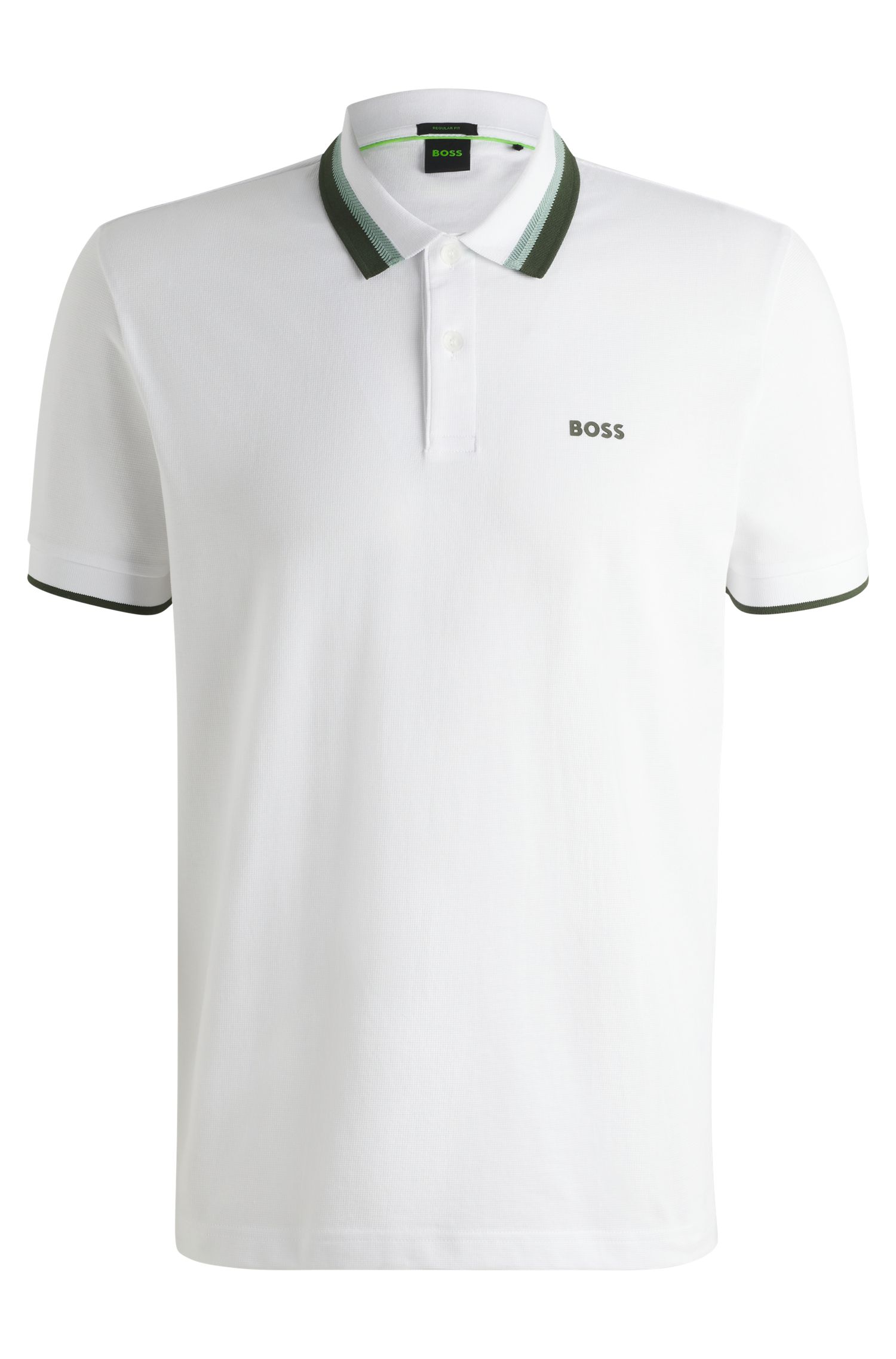Paddy 撞色条纹运动风 Polo 衫