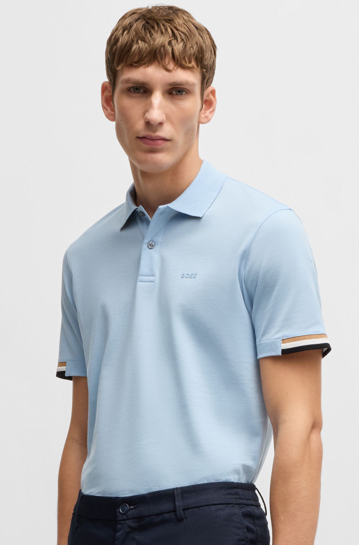 橡胶徽标设计常规版 Polo 衫