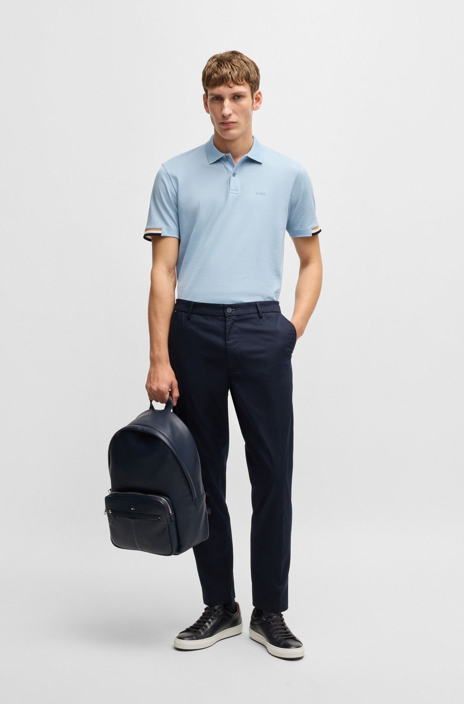 橡胶徽标设计常规版 Polo 衫