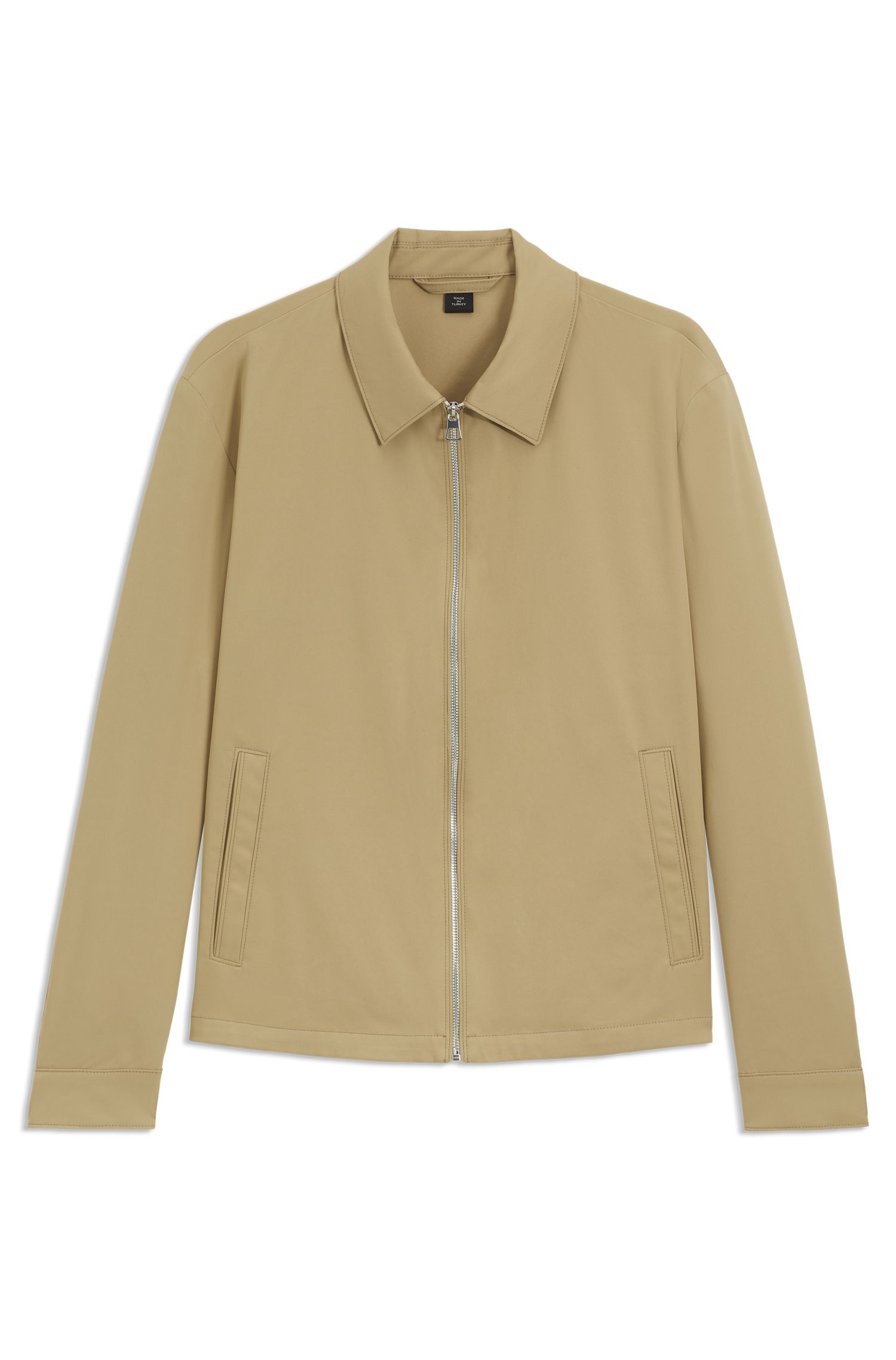 BECKHAM x BOSS 棉质混纺拉链开合夹克