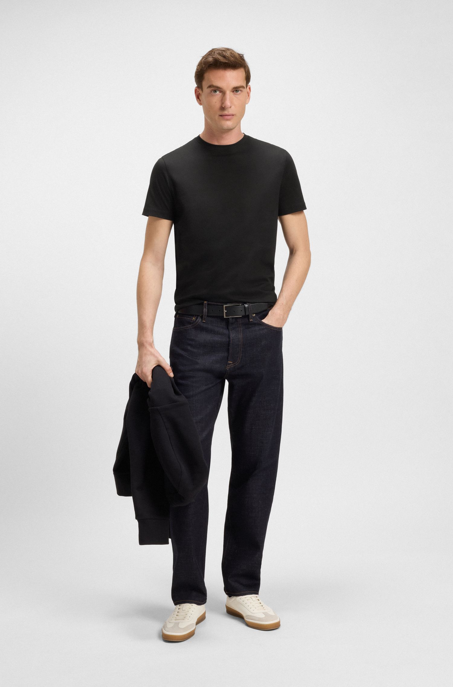 BECKHAM x BOSS 丝光棉 T 恤