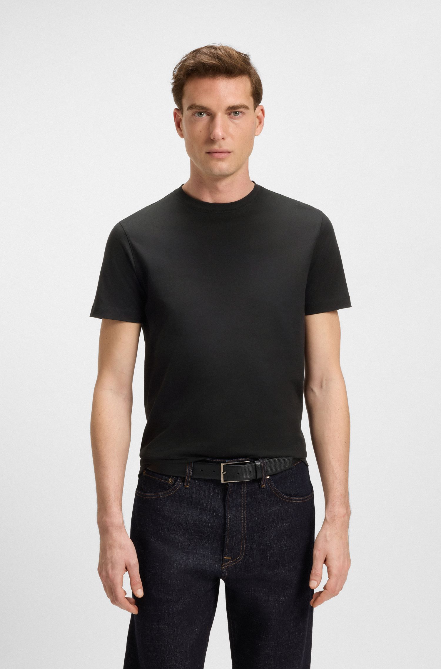 BECKHAM x BOSS 丝光棉 T 恤