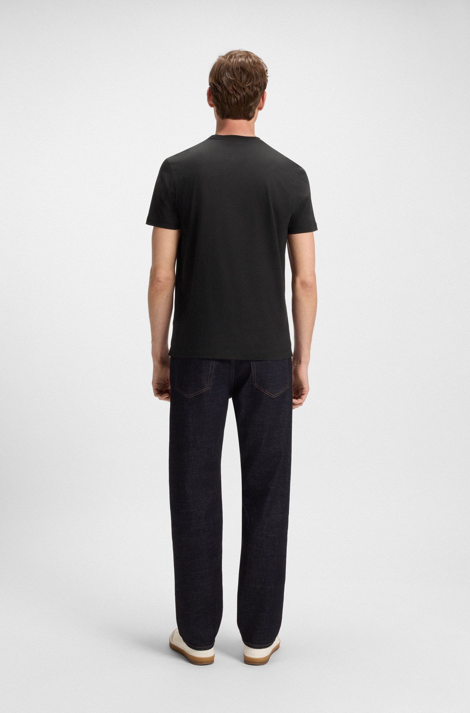 BECKHAM x BOSS 丝光棉 T 恤