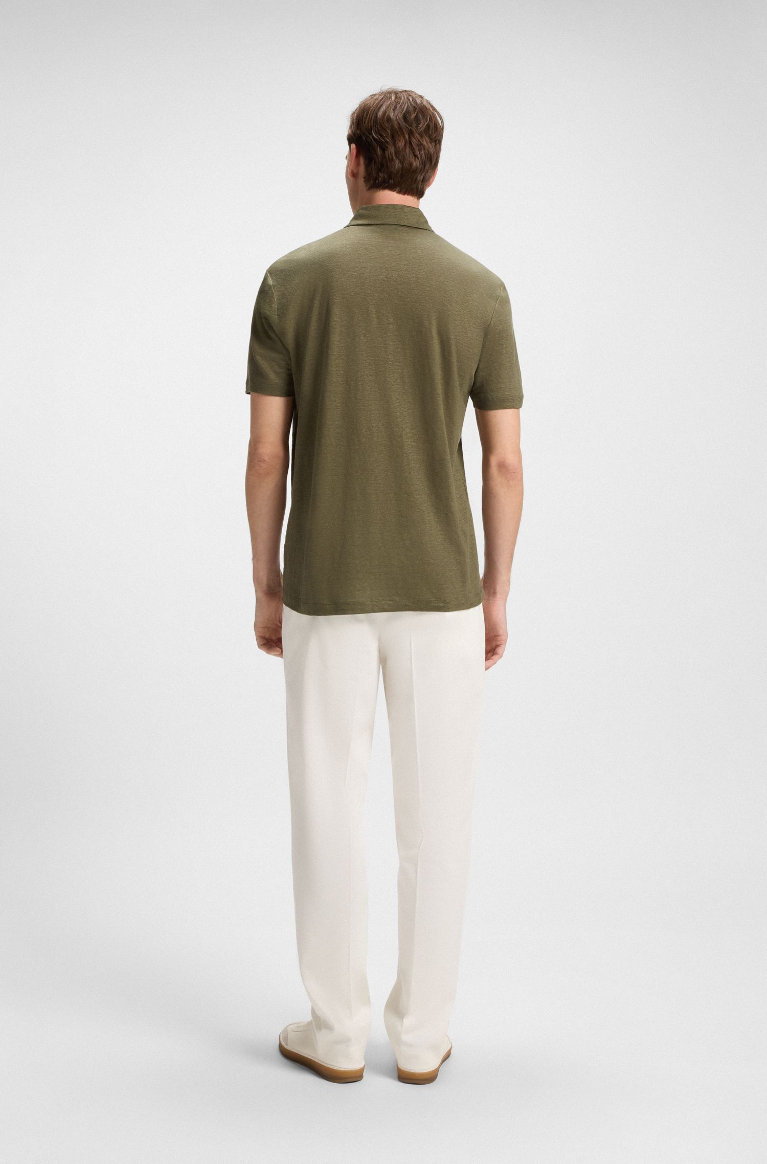 BECKHAM x BOSS 亚麻 Polo 衫