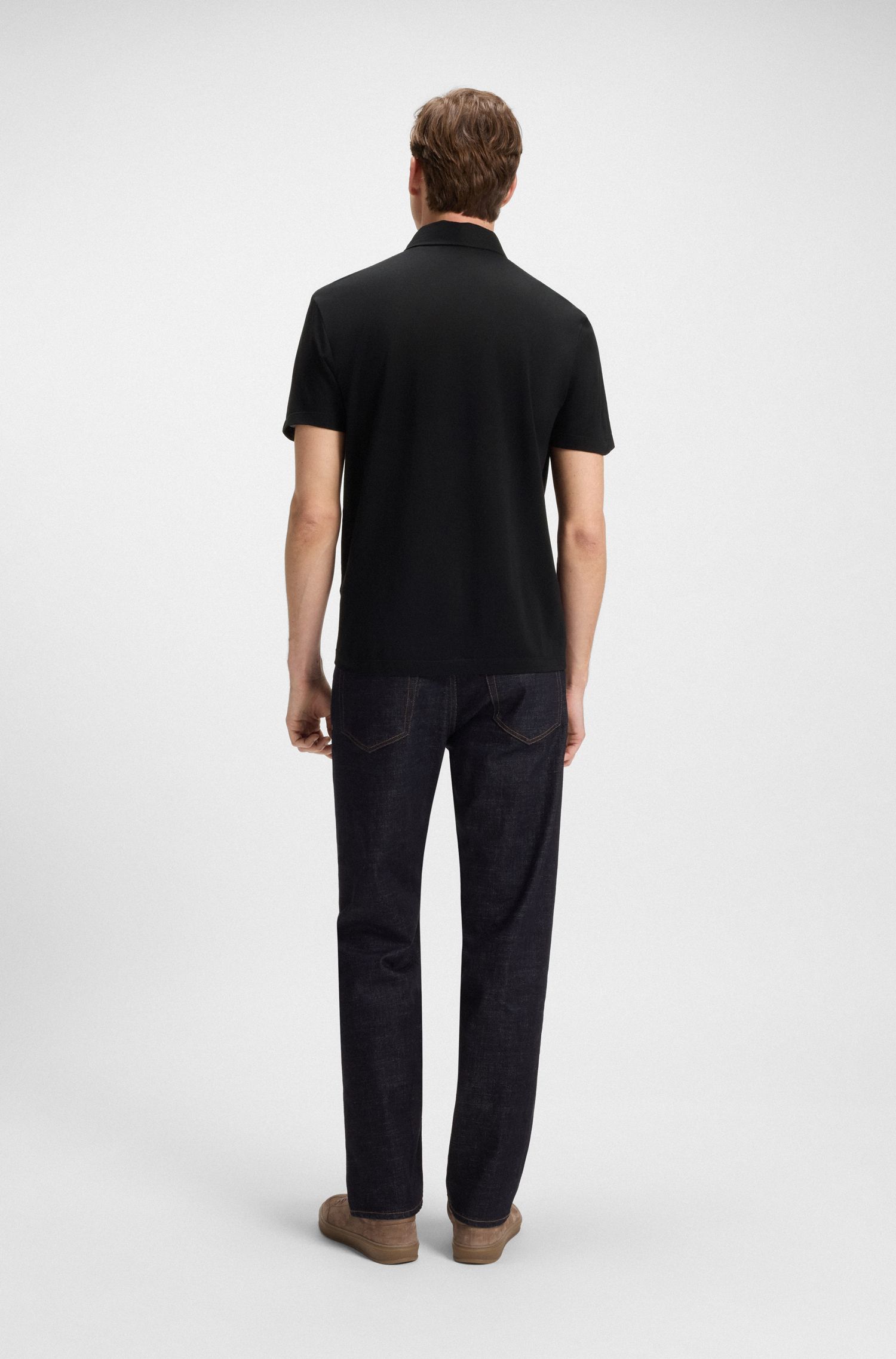 BECKHAM x BOSS 棉和真丝 Polo 衫