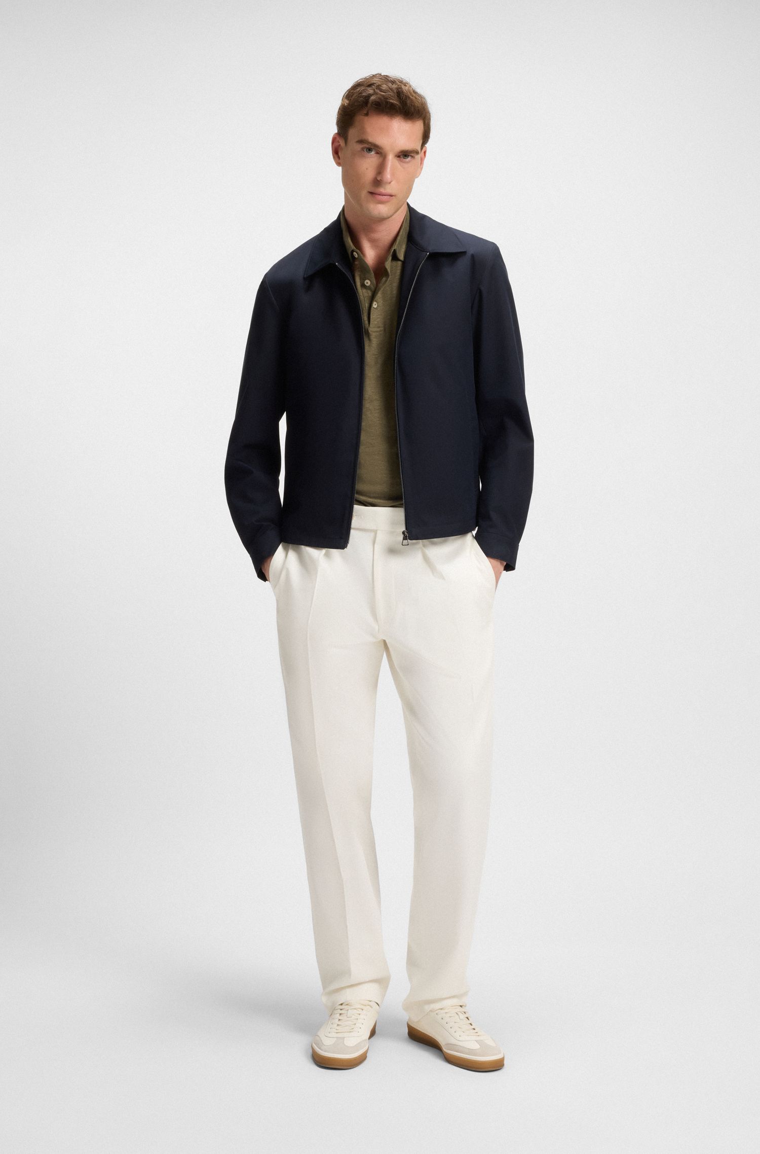 BECKHAM x BOSS 亚麻 Polo 衫