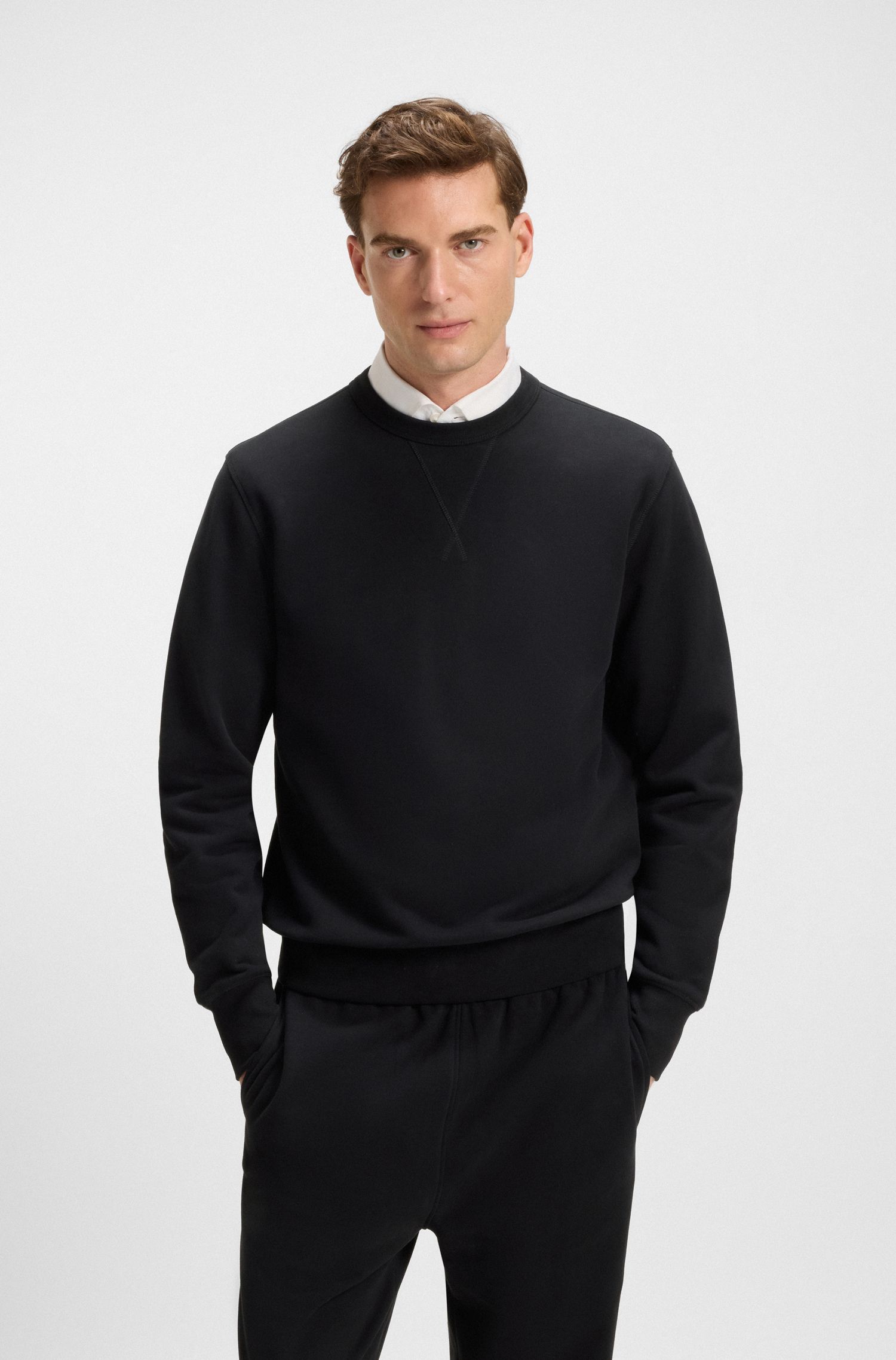 BECKHAM x BOSS 丝光棉毛圈布运动衫