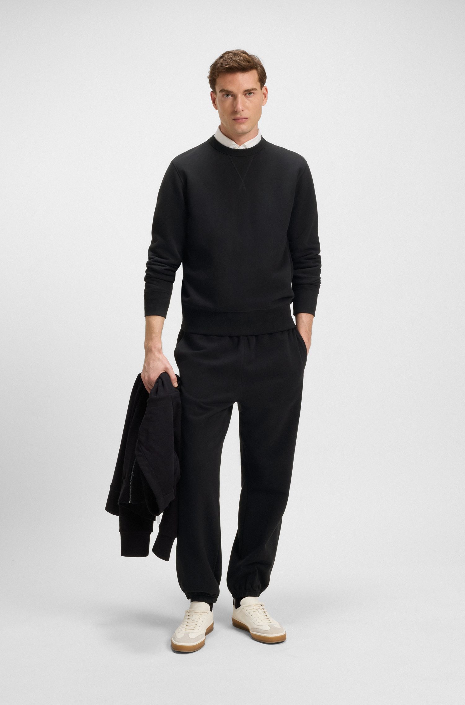 BECKHAM x BOSS 棉质毛圈布宽松运动裤