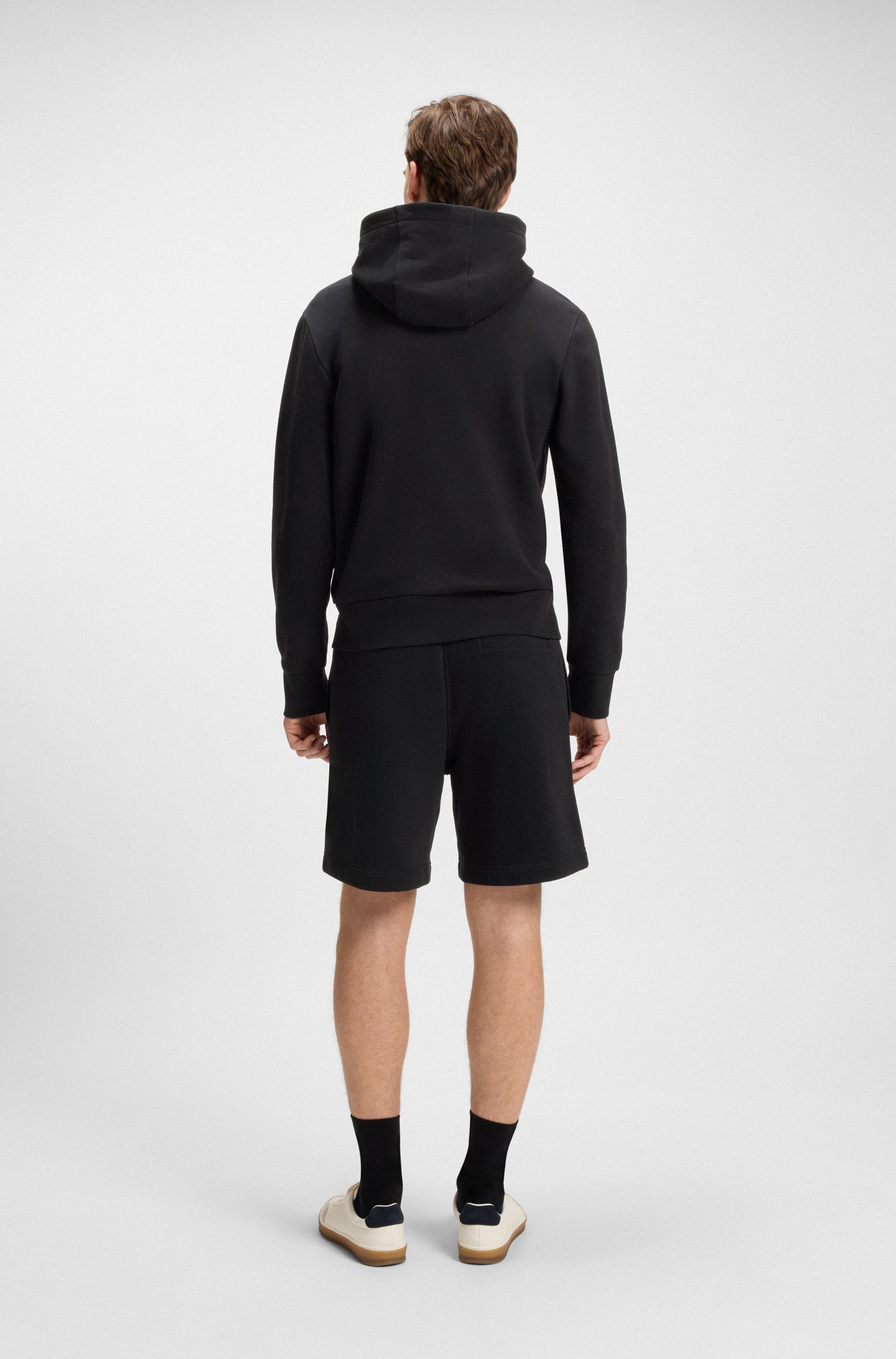 BECKHAM x BOSS 棉质毛圈布宽松版型短裤