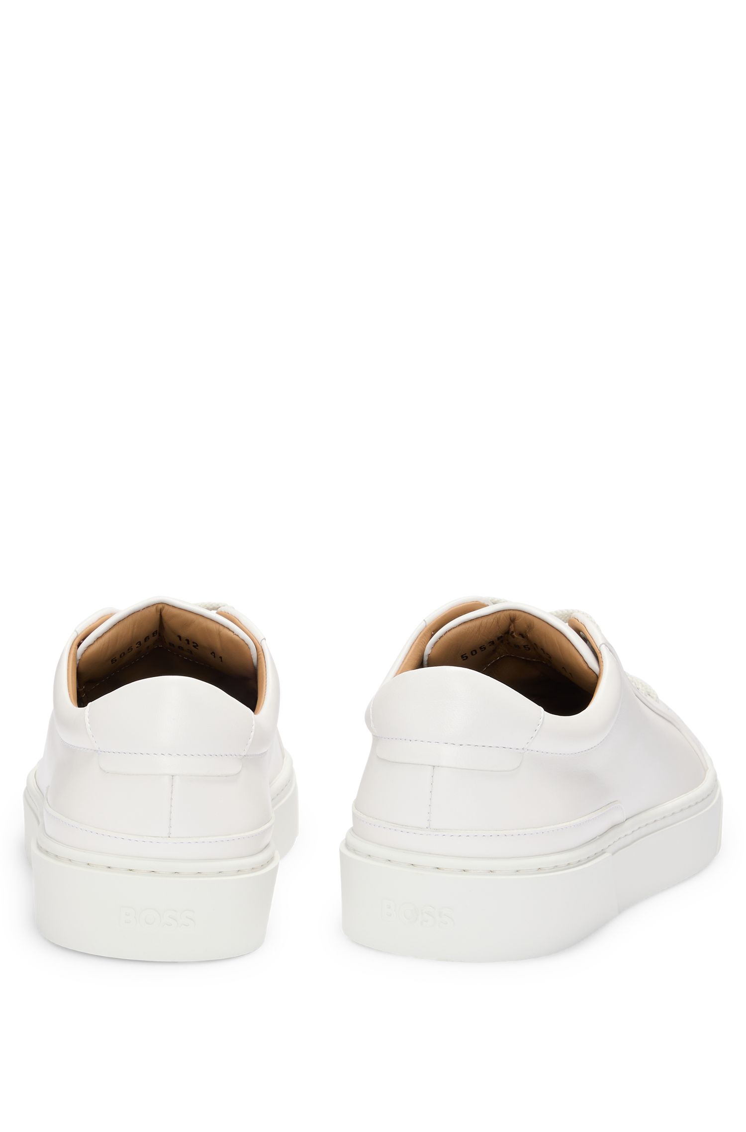 【BOSS博斯】品牌标志鞋带环Gary皮革低帮运动鞋