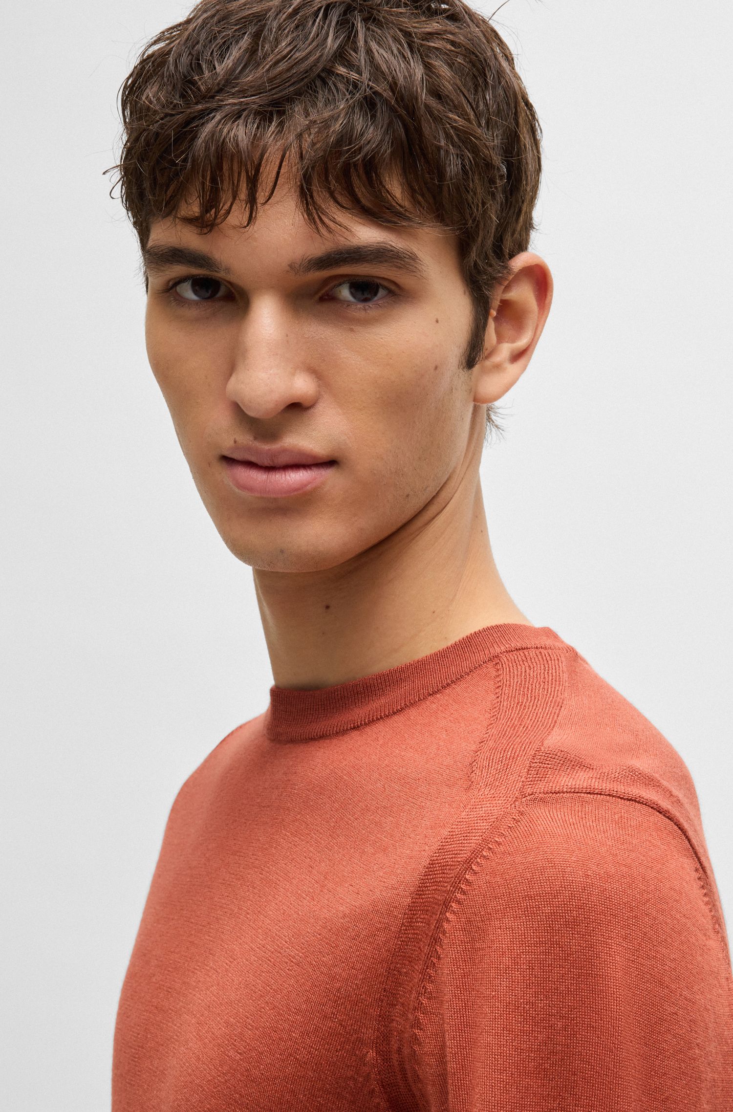 【BOSS博斯】常规版型圆领针织衫