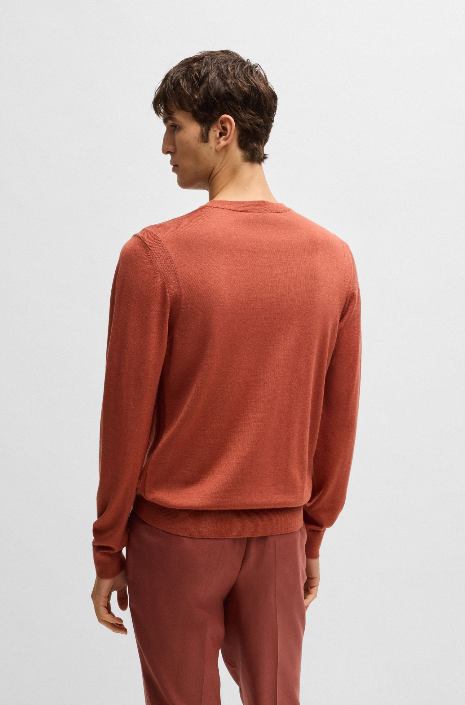 【BOSS博斯】常规版型圆领针织衫