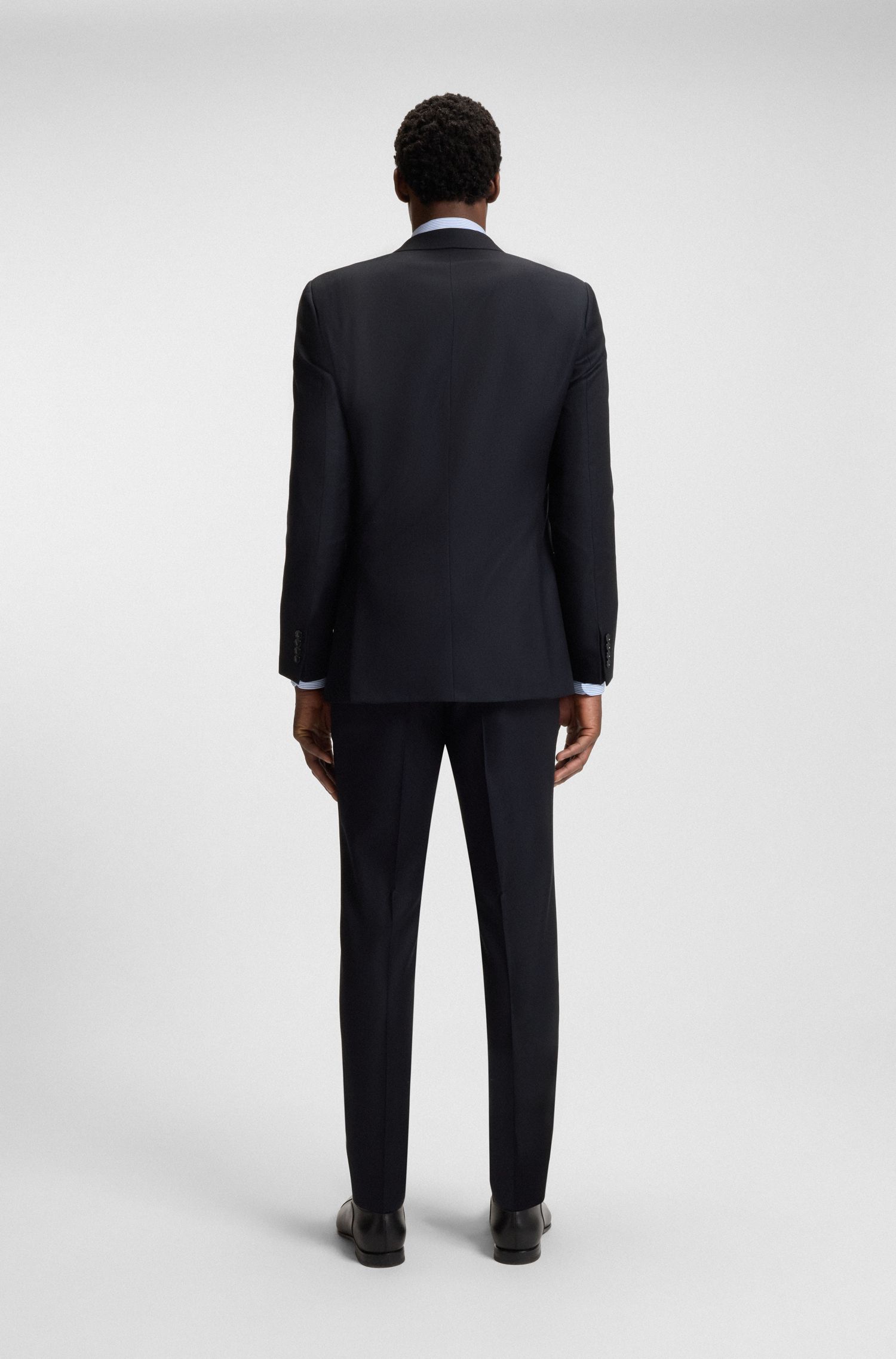 【BOSS博斯】羊毛双排扣西装