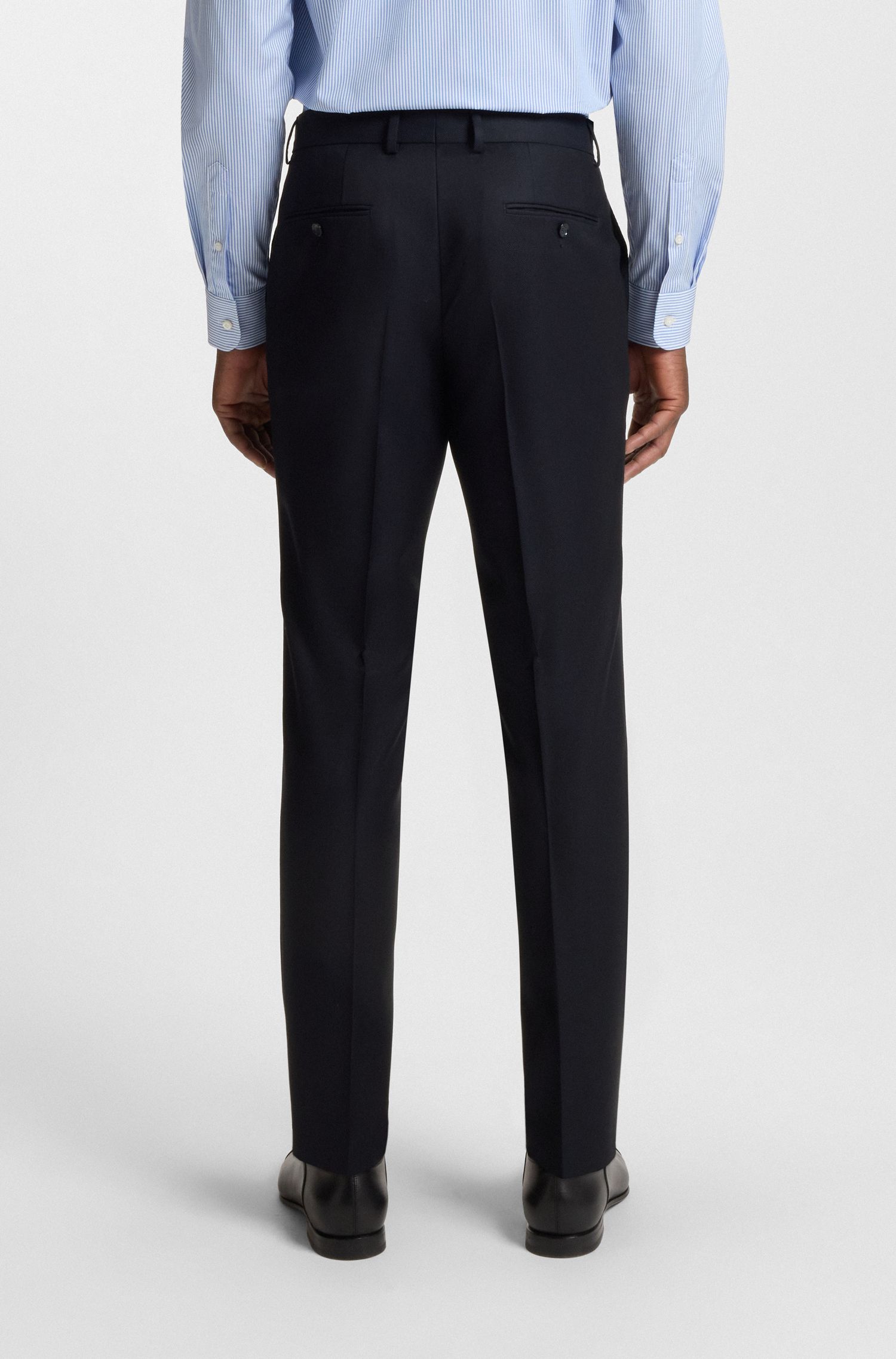 【BOSS博斯】羊毛双排扣西装