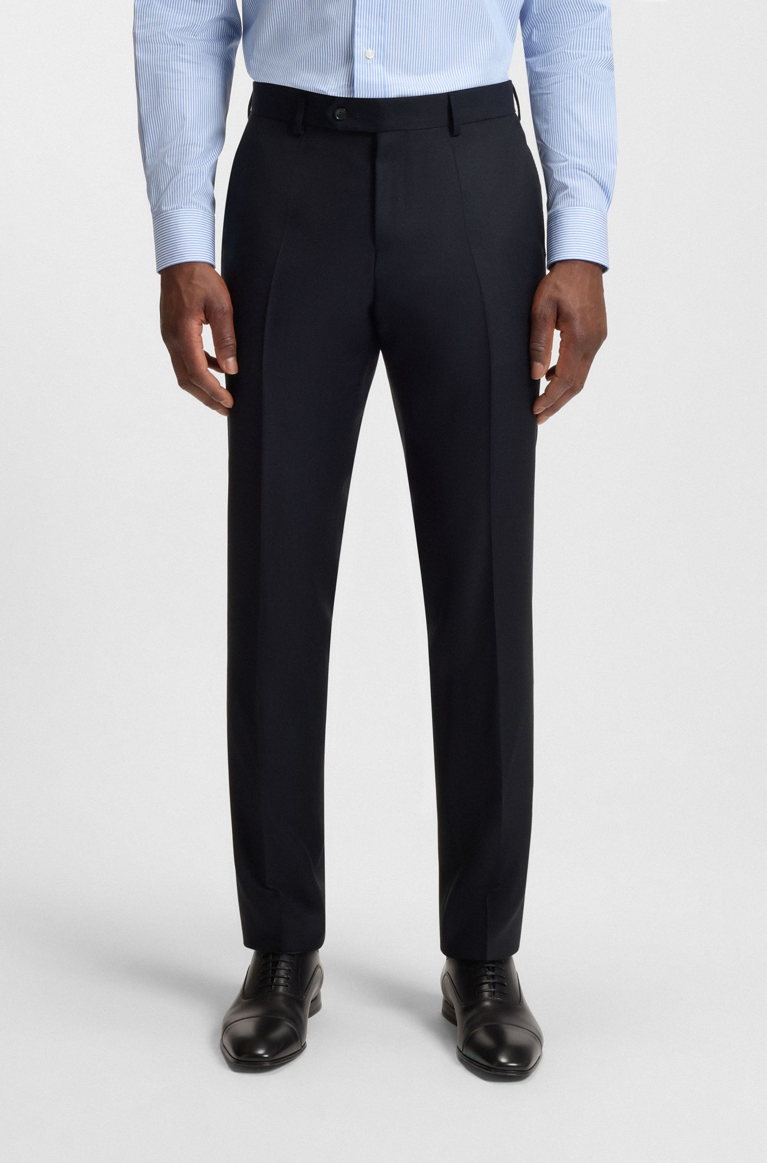 【BOSS博斯】羊毛双排扣西装