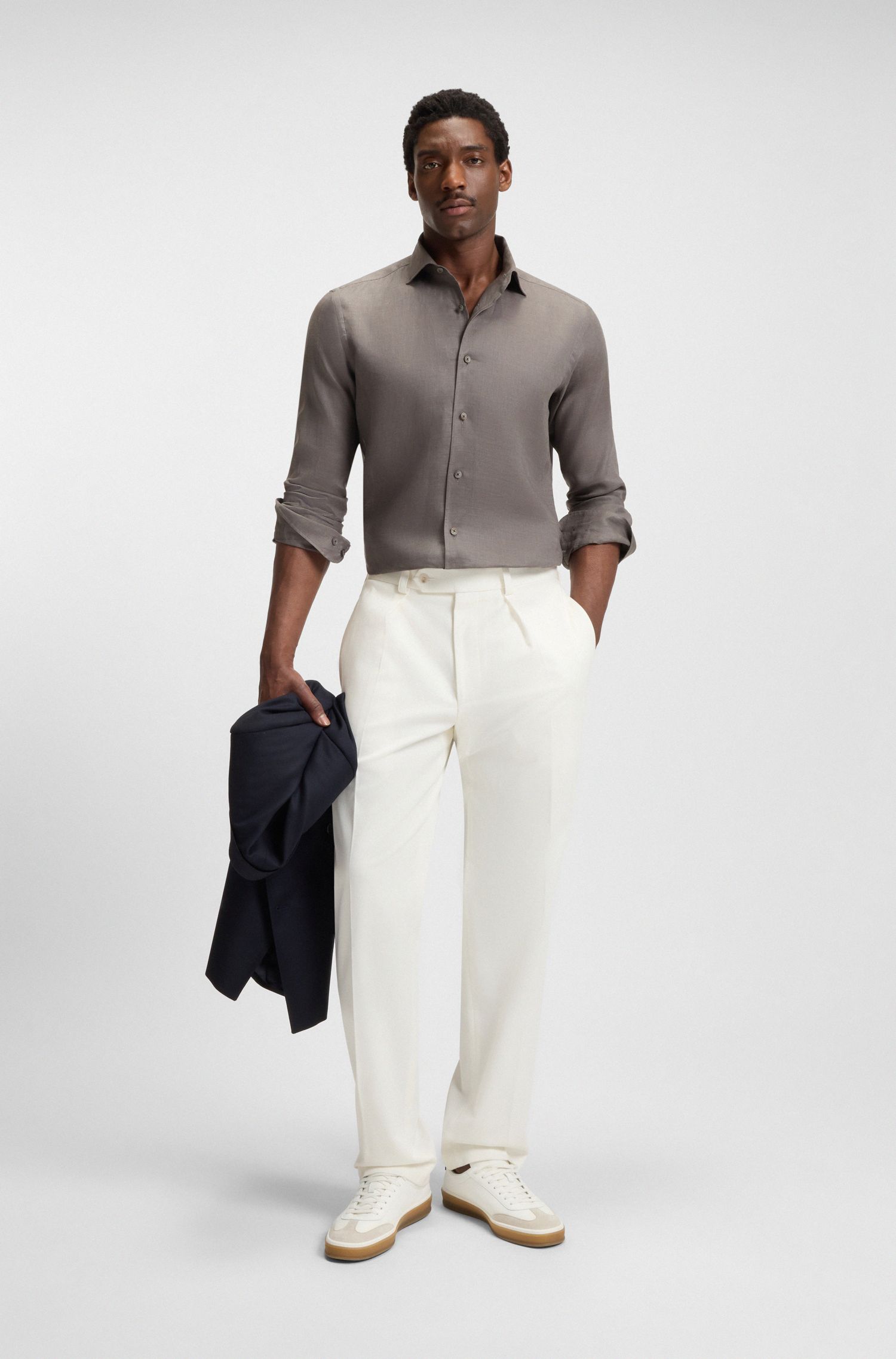 BECKHAM x BOSS 皮革运动鞋