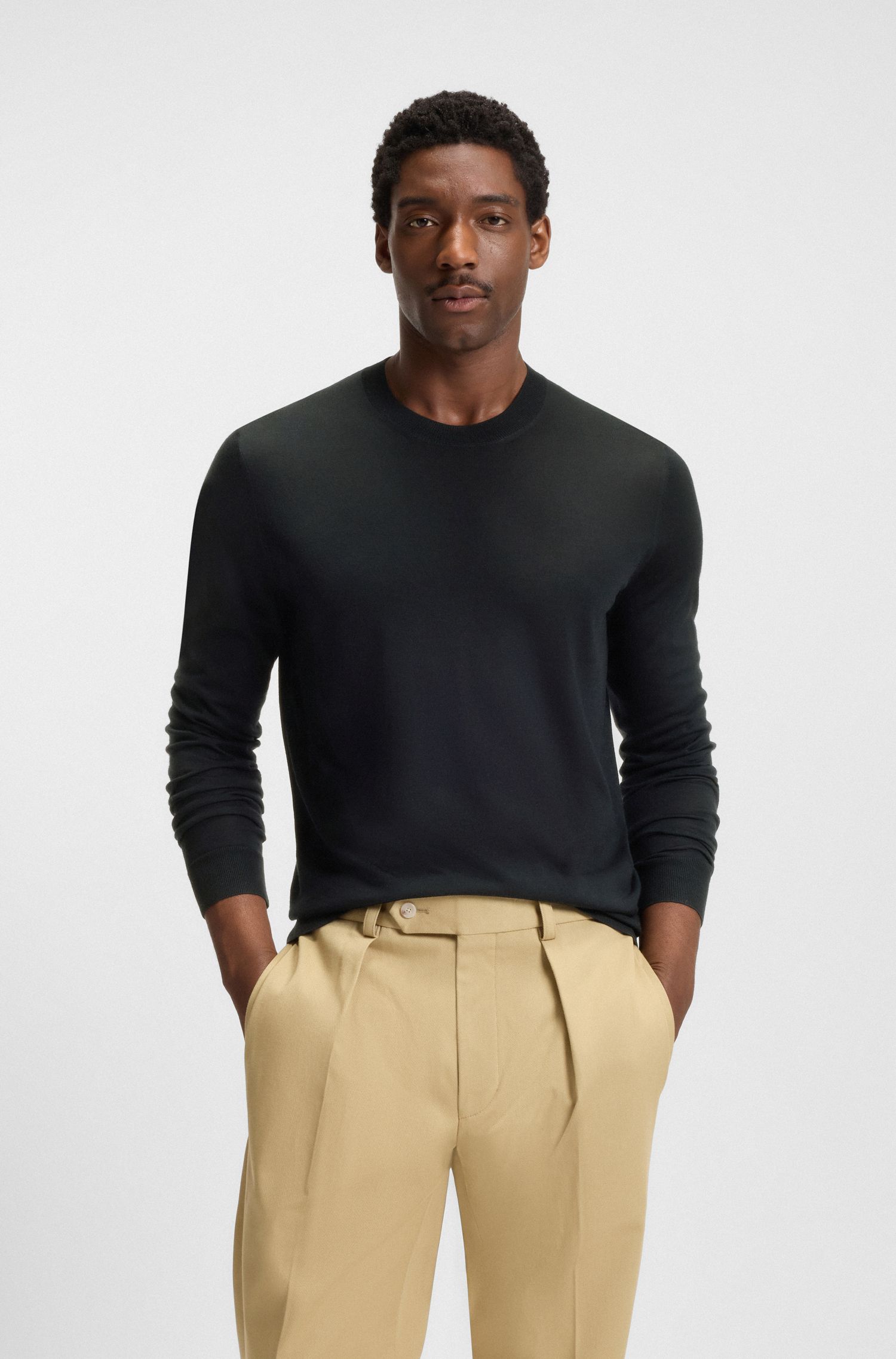 BECKHAM x BOSS 常规版型羊毛毛衣