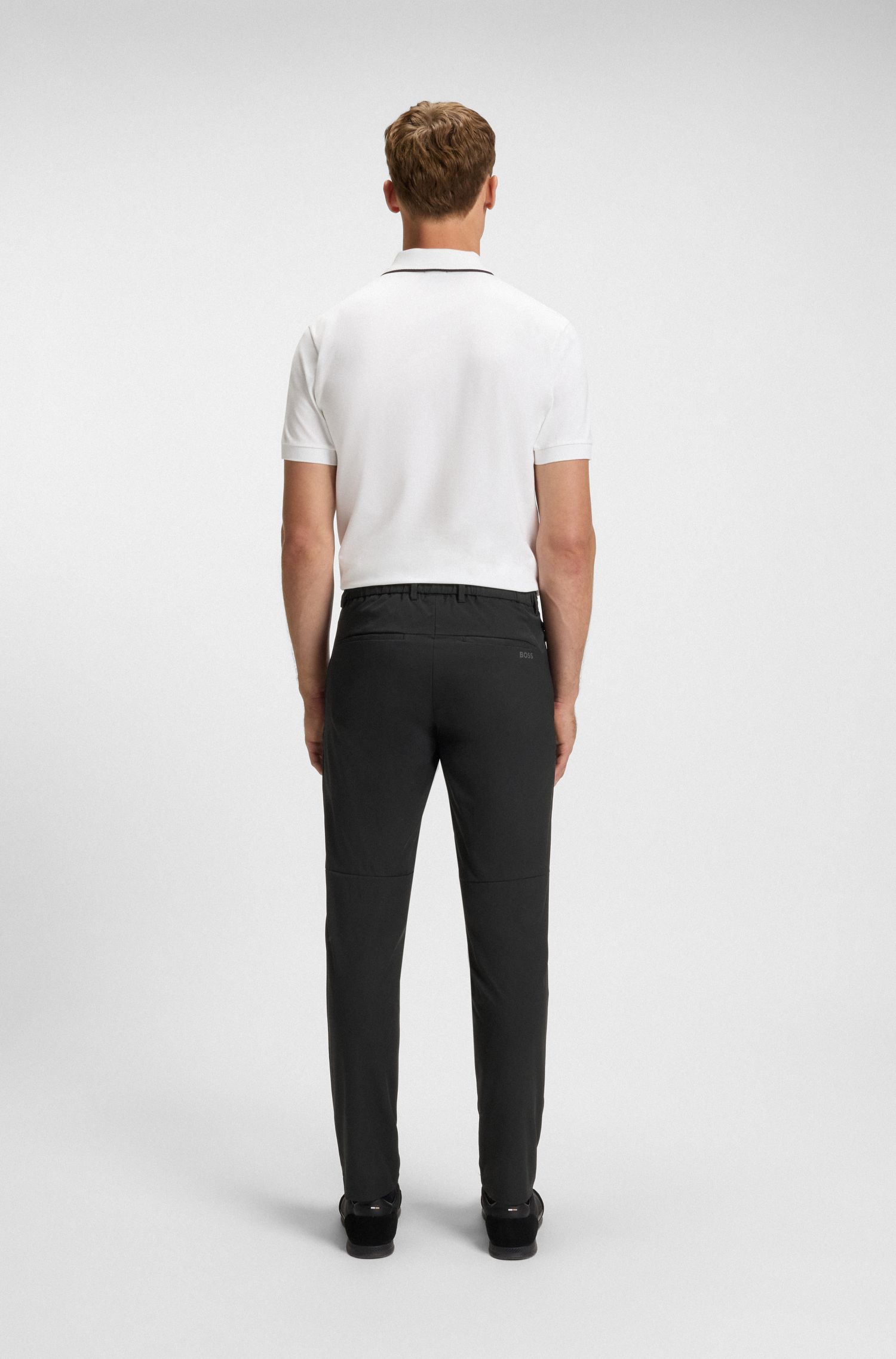【BOSS博斯】弹力斜纹布高尔夫长裤