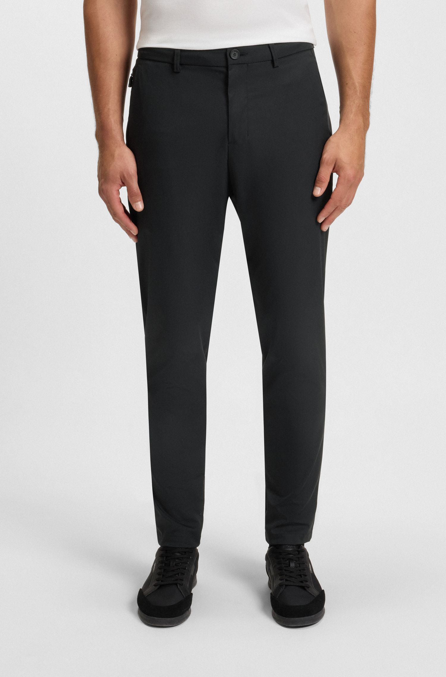 【BOSS博斯】弹力斜纹布高尔夫长裤