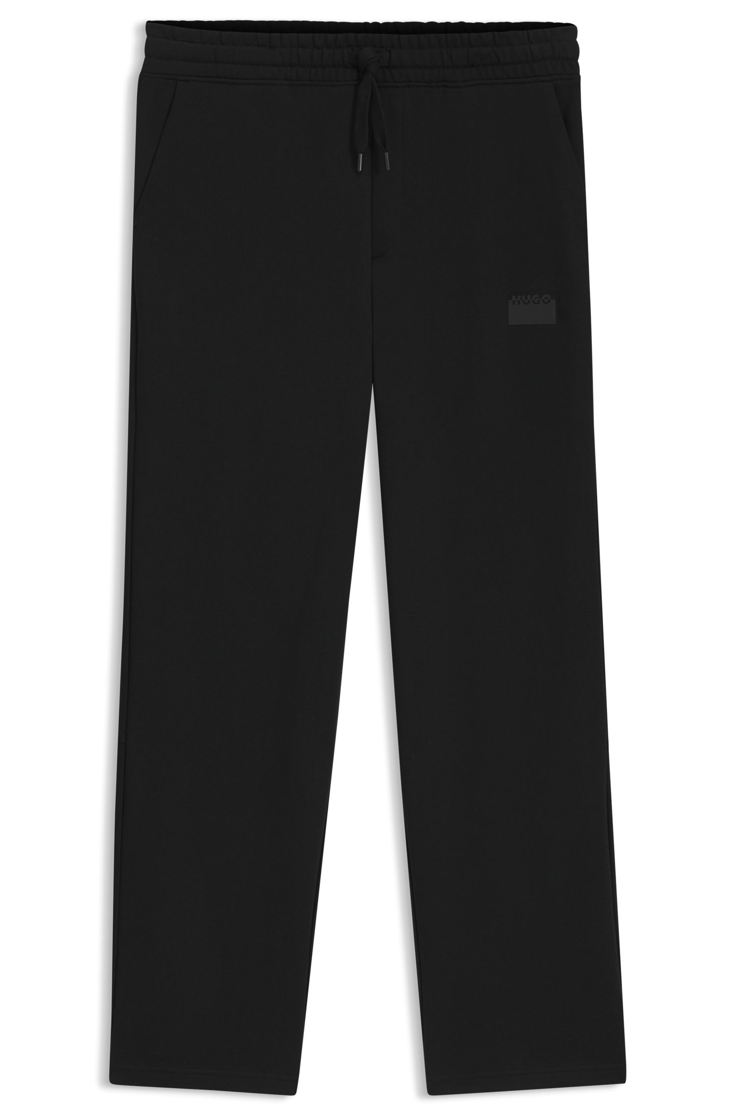 【HUGO雨果】分割徽标印花棉质毛圈布运动裤