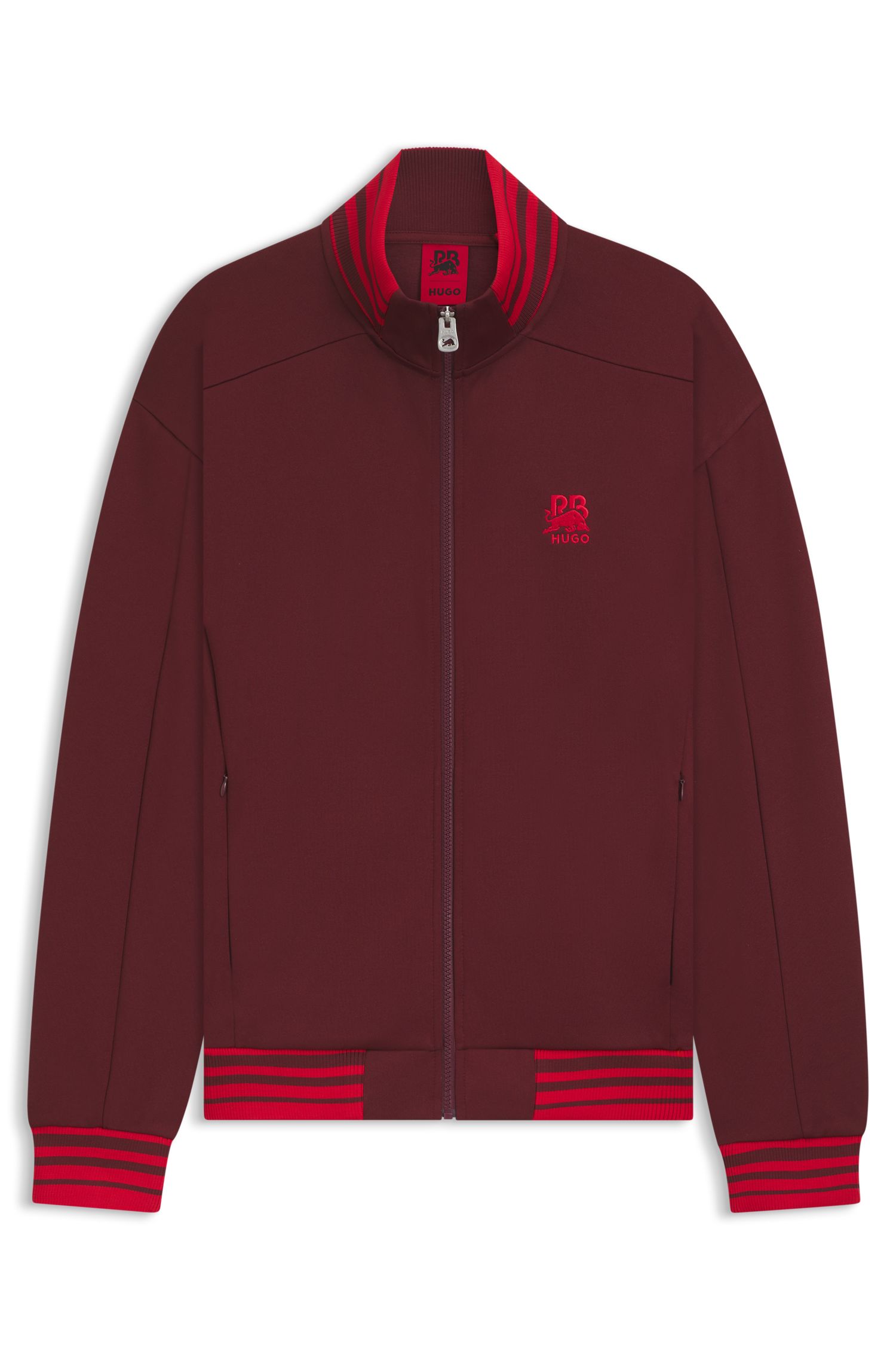 HUGO x RB 牛徽标拉链卫衣