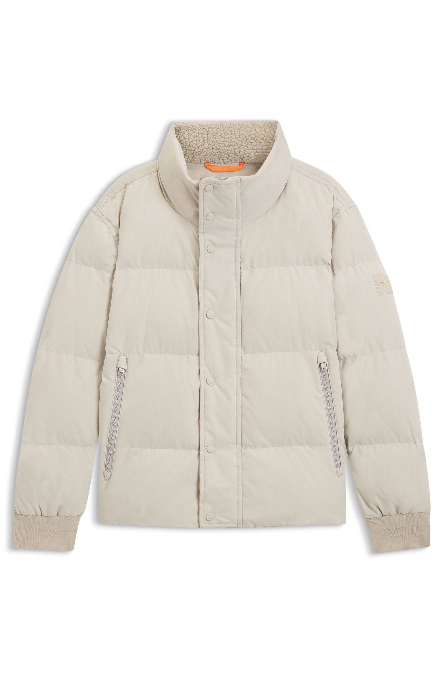 【BOSS博斯】泰迪绒衣领内侧宽松夹克