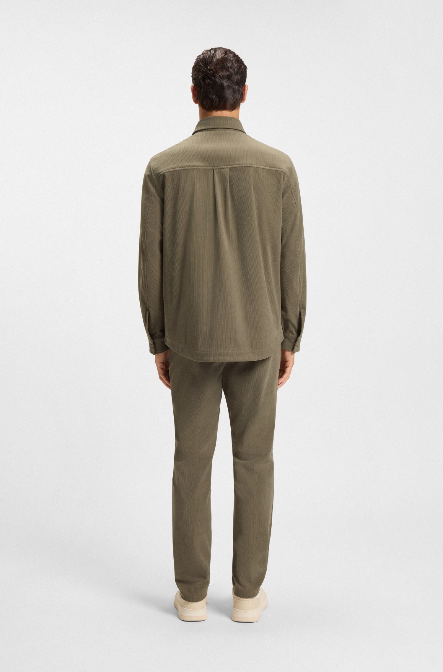 【BOSS博斯】弹力灯芯绒宽松版型夹克