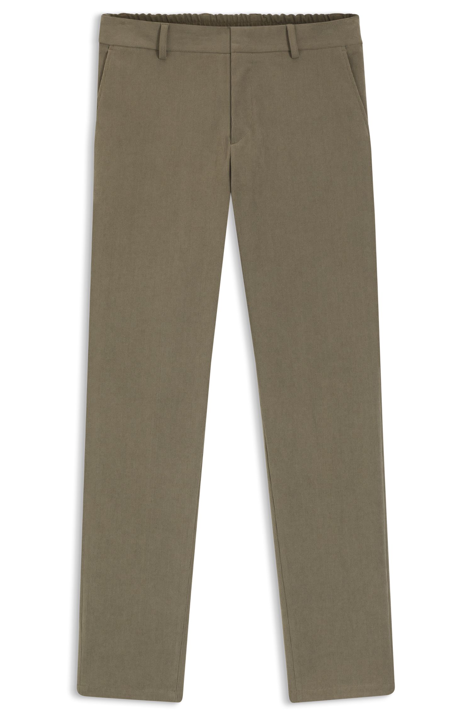 【BOSS博斯】弹力灯芯绒修身长裤