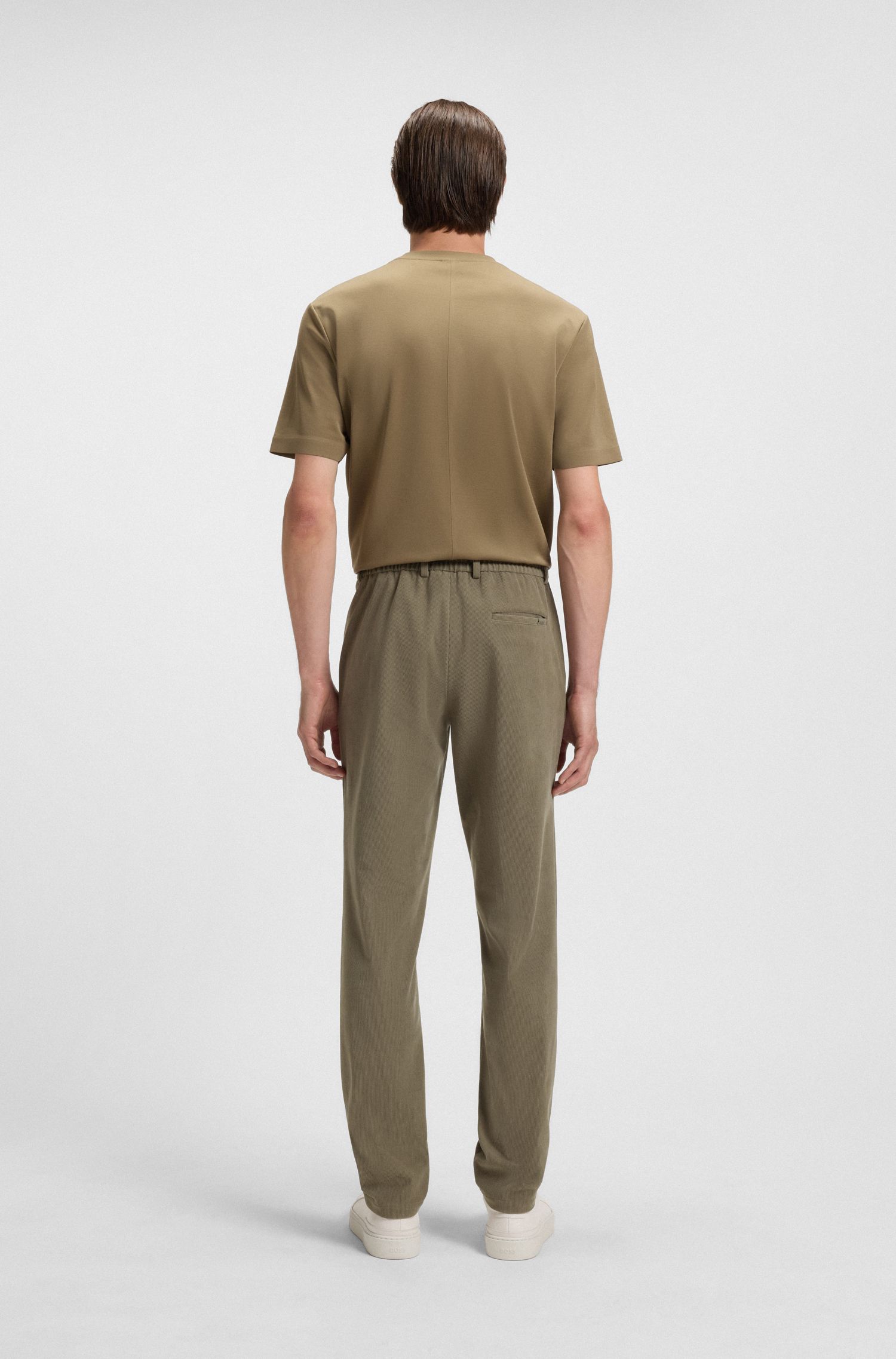 【BOSS博斯】弹力灯芯绒修身长裤