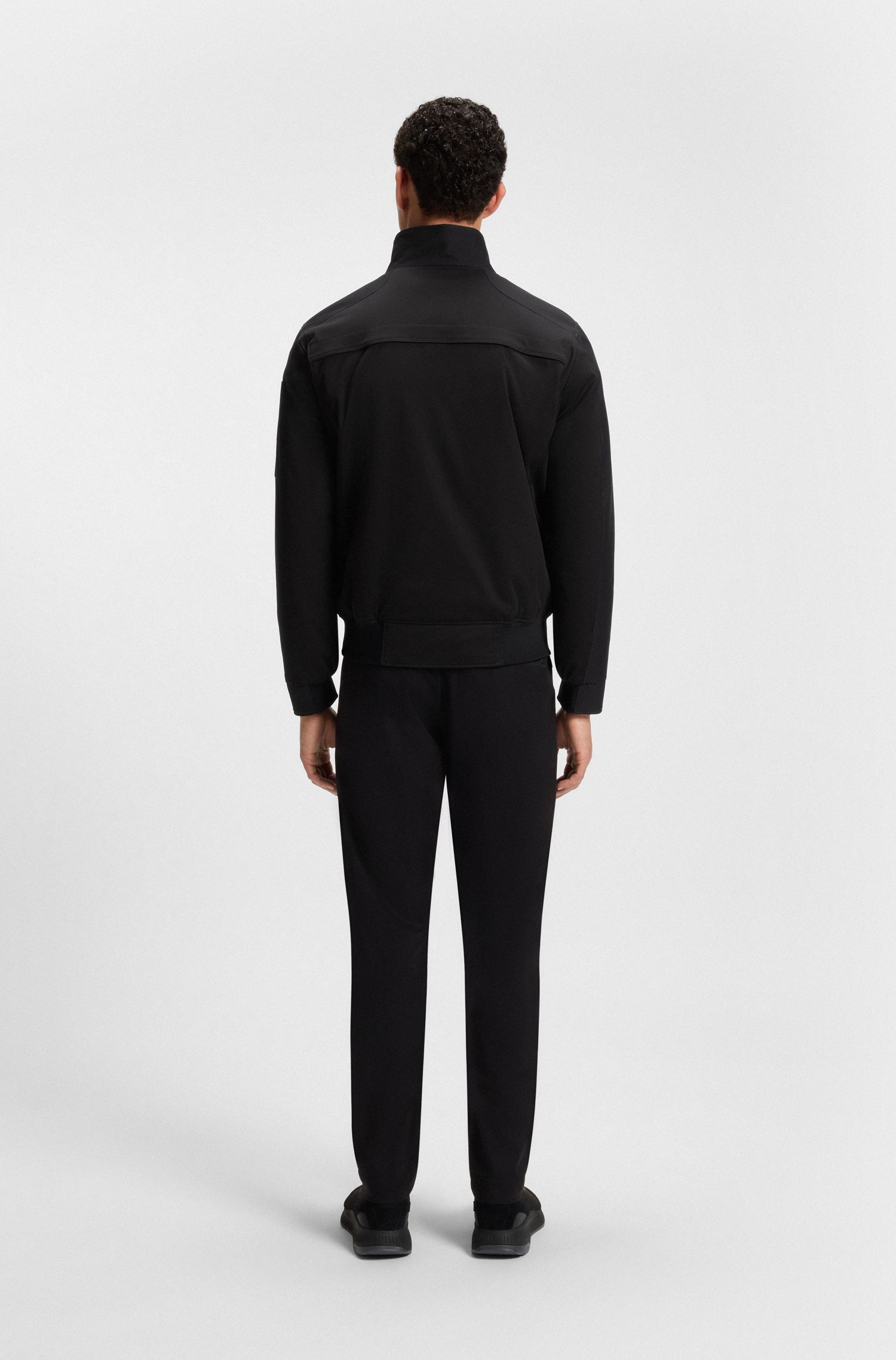 【BOSS博斯】拉链袖袋设计束腰式夹克