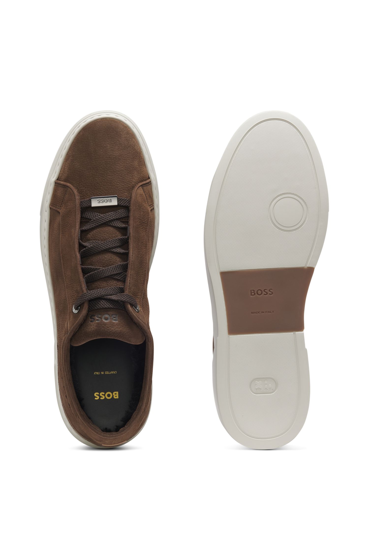 【BOSS博斯】磨砂皮革 Gary 运动鞋