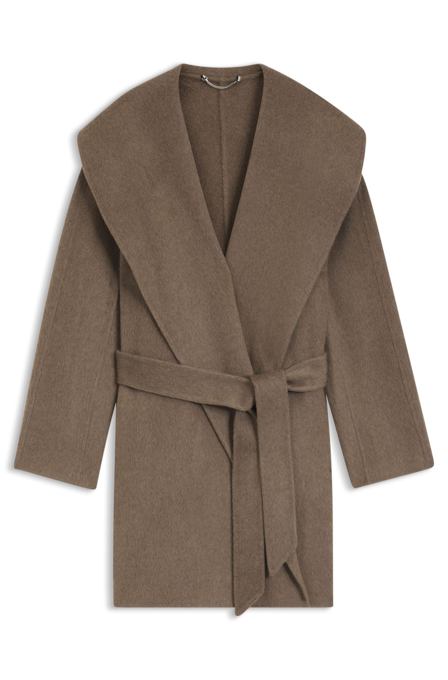 【BOSS博斯】双面羊毛混纺常规版型外套