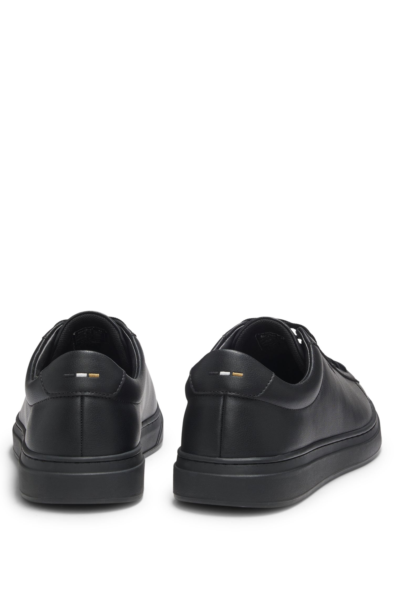 【BOSS博斯】压纹徽标涂层皮革杯底运动鞋