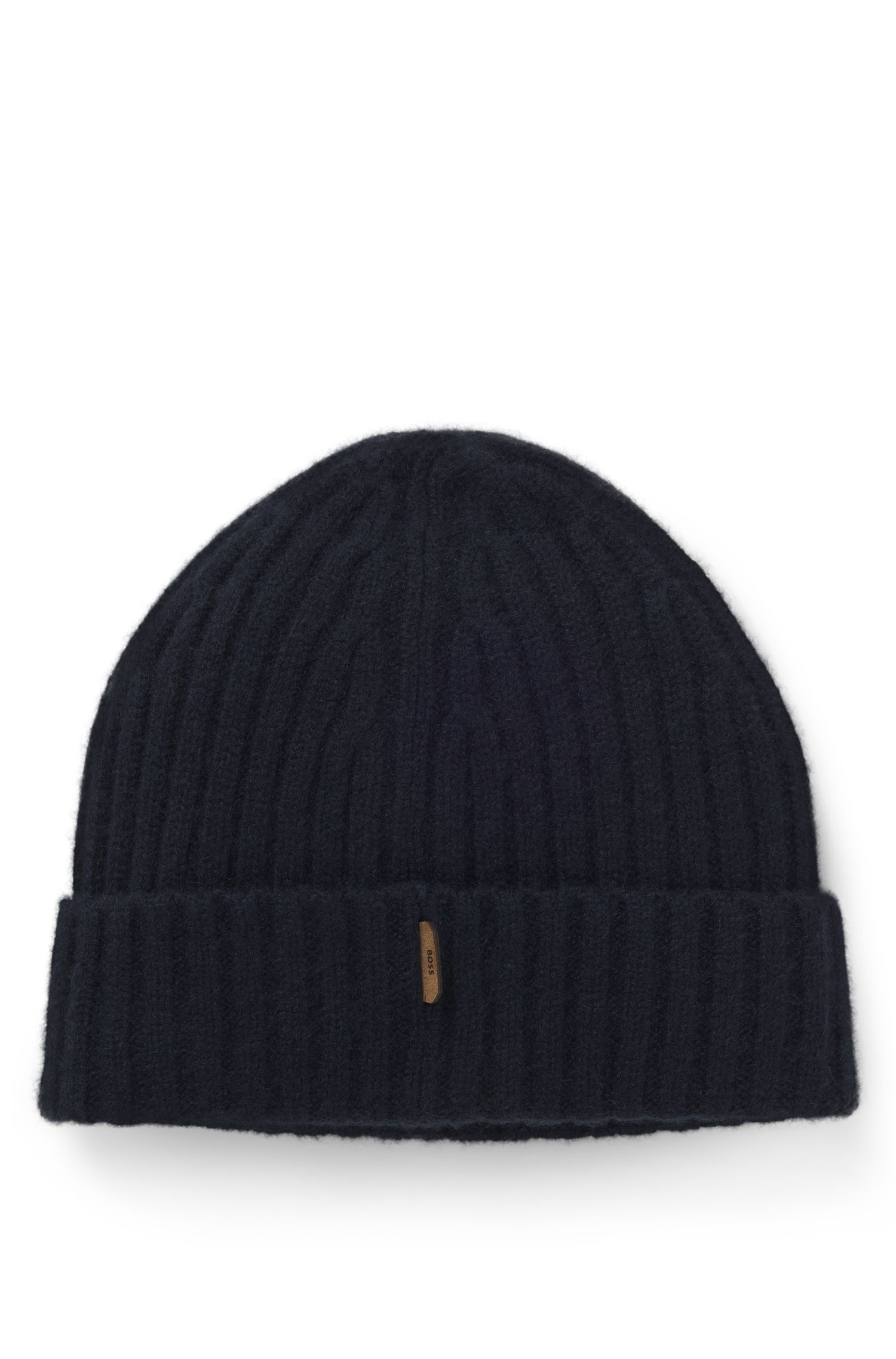 【BOSS博斯】羊绒罗纹毛线帽